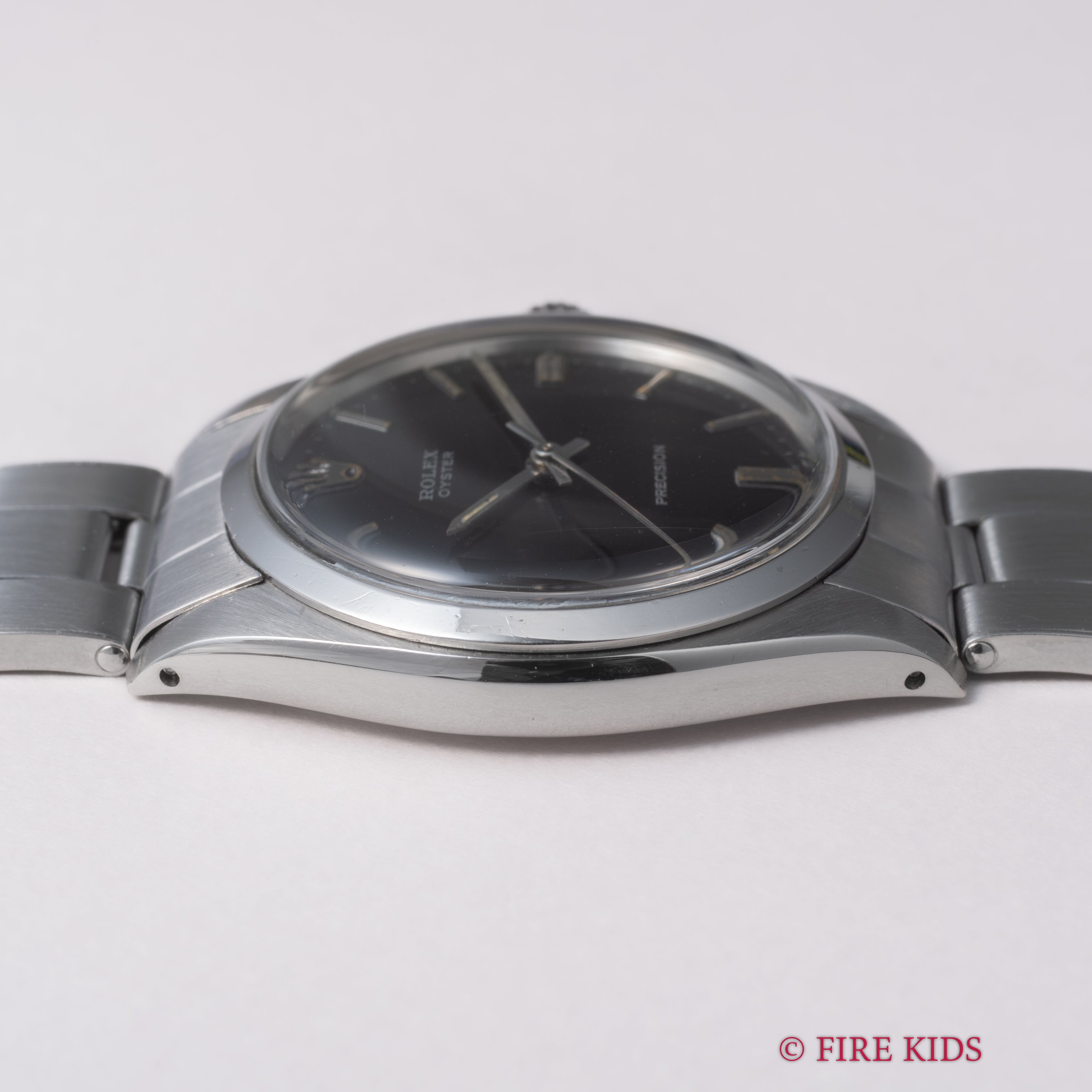 ロレックス オイスター 1970年製(昭和45年製） Ref.6426 手巻き ブラックミラーダイヤル リベットブレス
