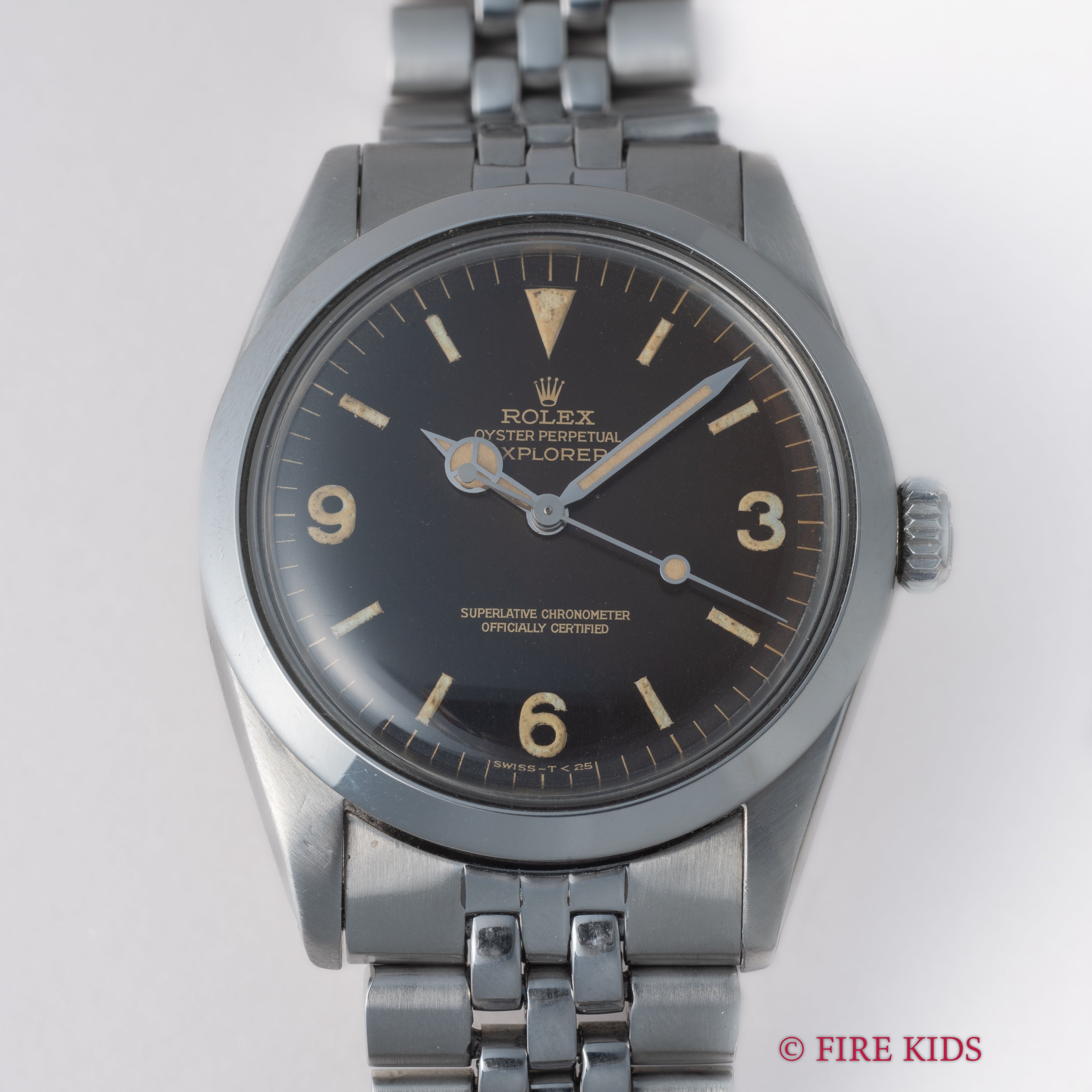 ロレックス エクスプローラー トロピカルダイヤル 1965年製 ブラウンミラーダイヤル Ref.1016 C+1ジュビリーブレス