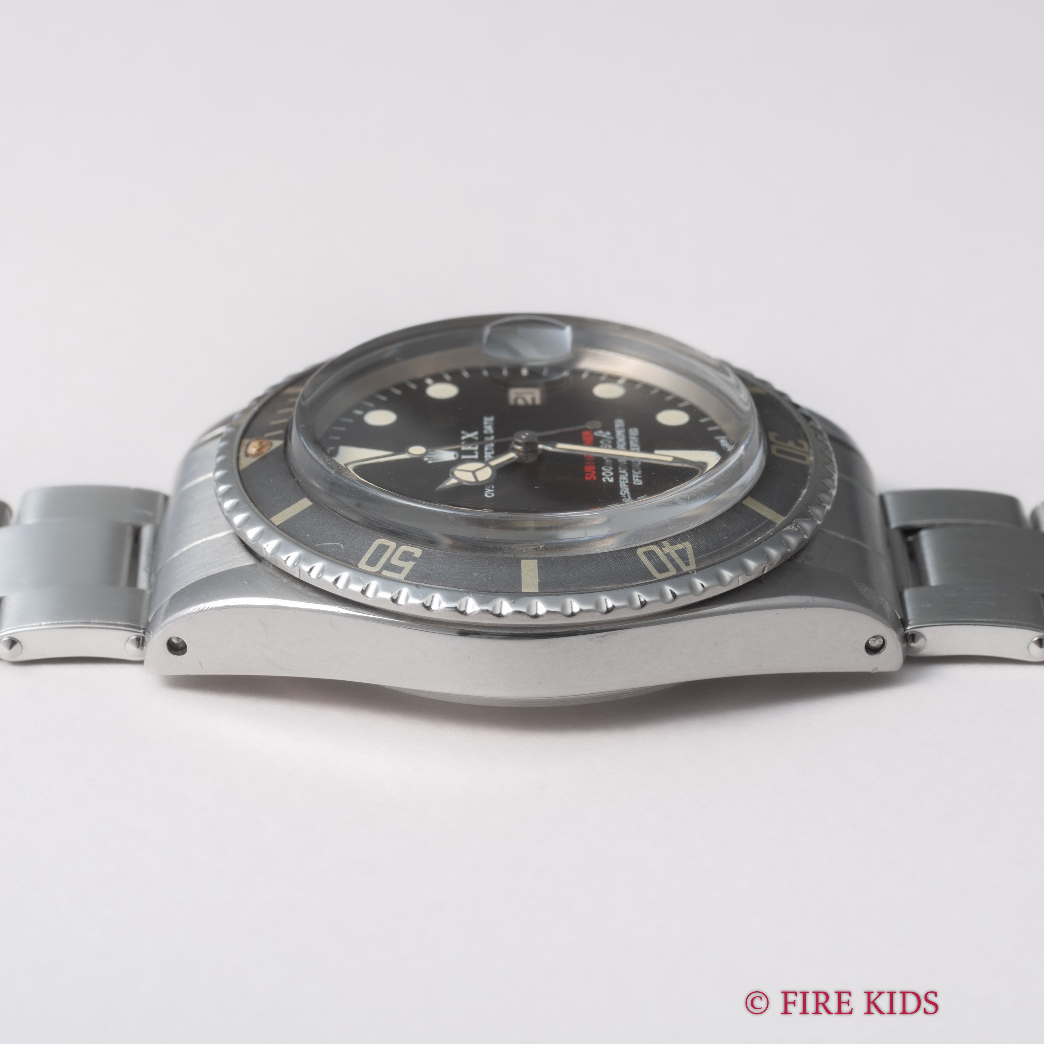 ロレックス 1969年製 サブマリーナー 赤サブ メーターファースト マーク3ダイヤル  Ref.1680 ブラウンチェンジ リベットブレス