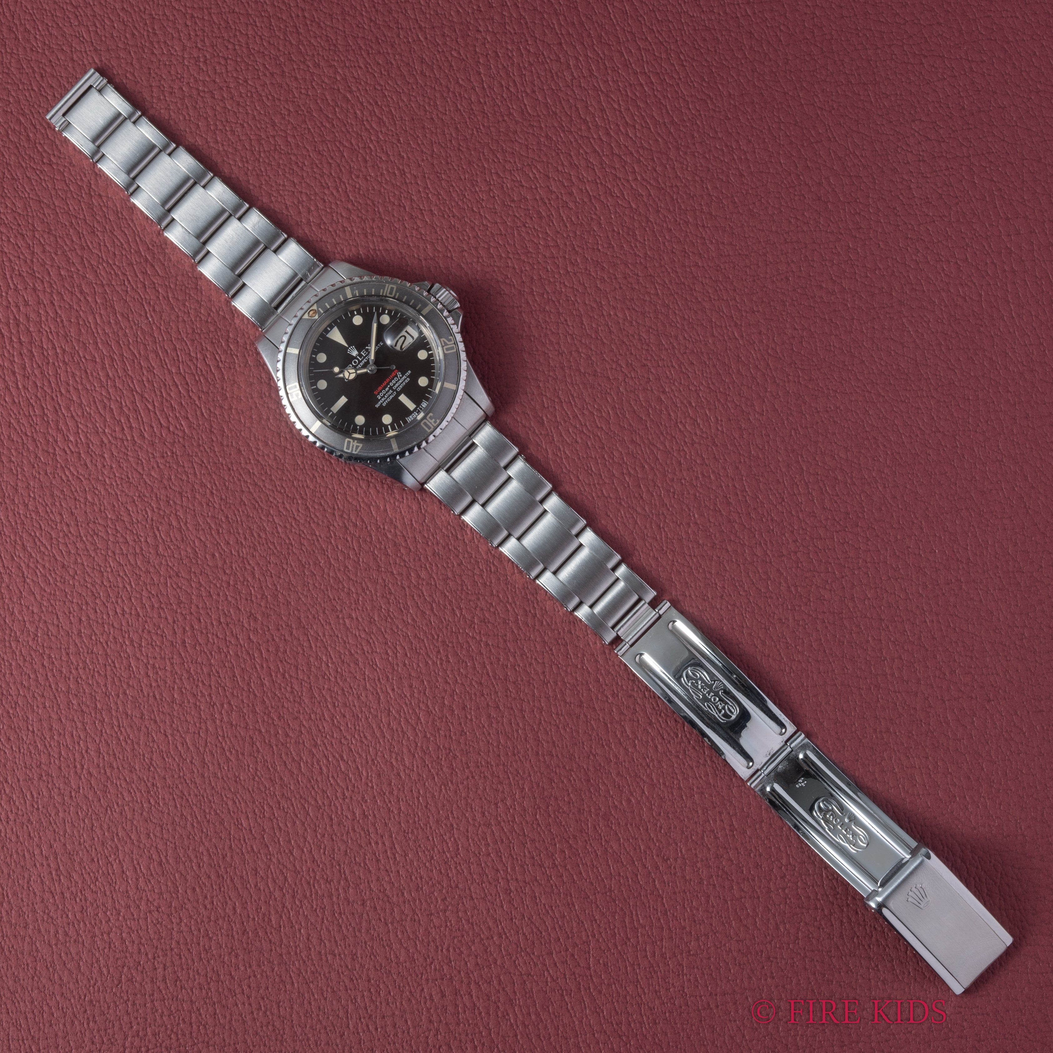ロレックス 1969年製 サブマリーナー 赤サブ メーターファースト マーク3ダイヤル  Ref.1680 ブラウンチェンジ リベットブレス