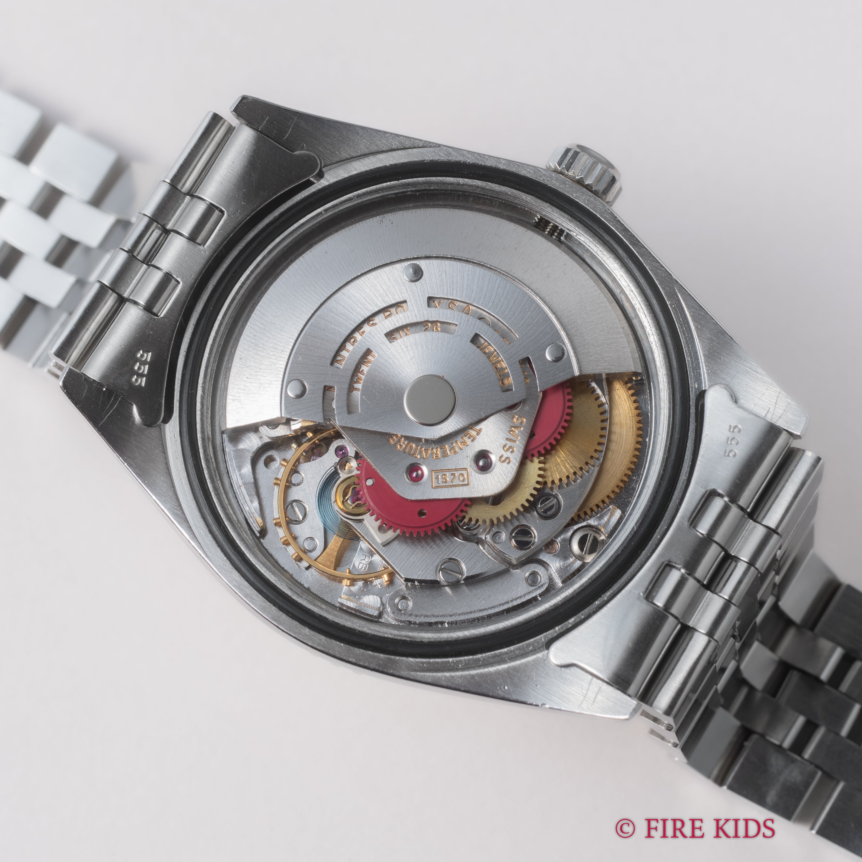 ロレックス サンダーバード 1968年製 Ref.1625 ホワイトゴールド回転ベゼル デイトジャスト 純正ジュビリーブレス