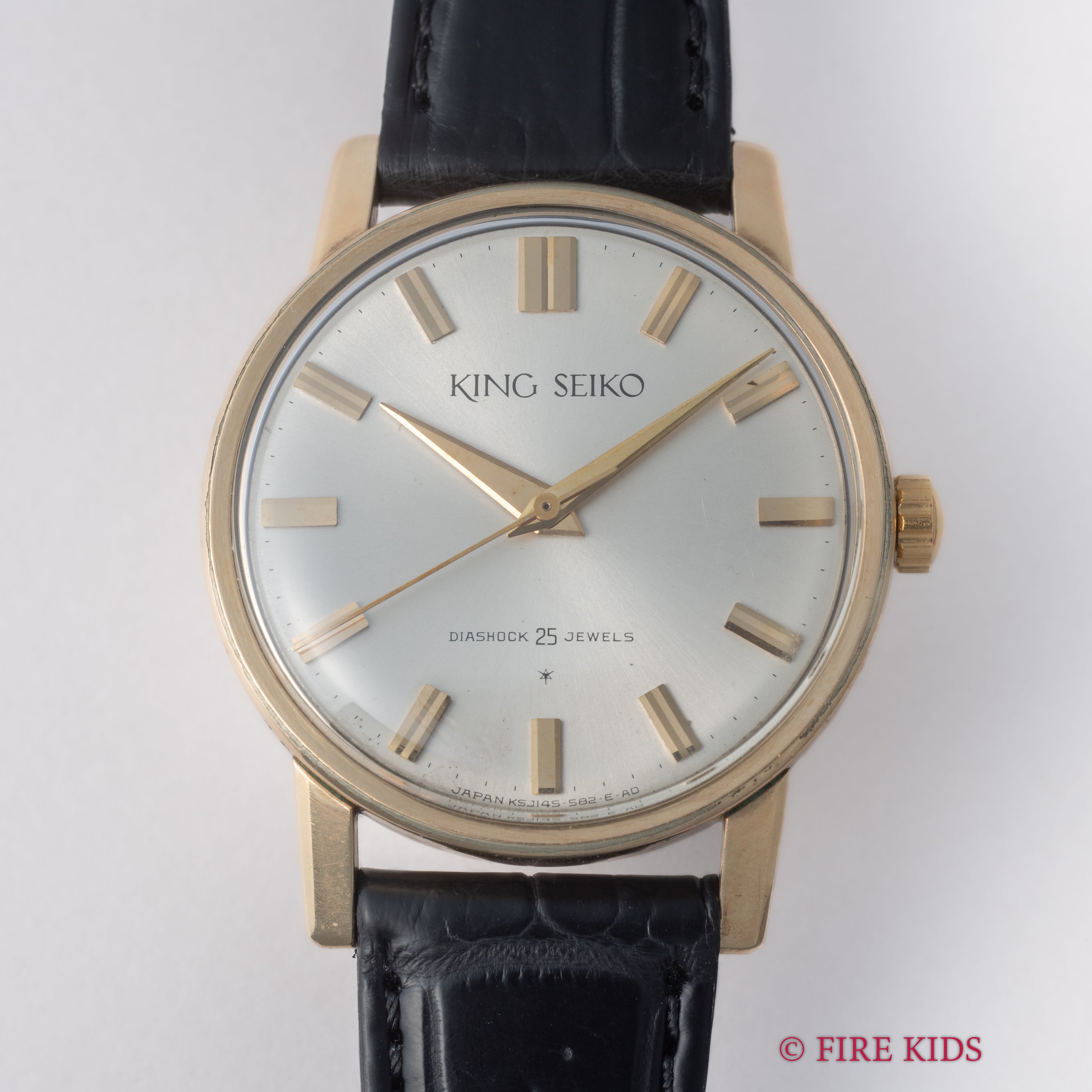 キングセイコーファーストモデル 1963年製 100ミクロン金張り Ref. J14102 KS
