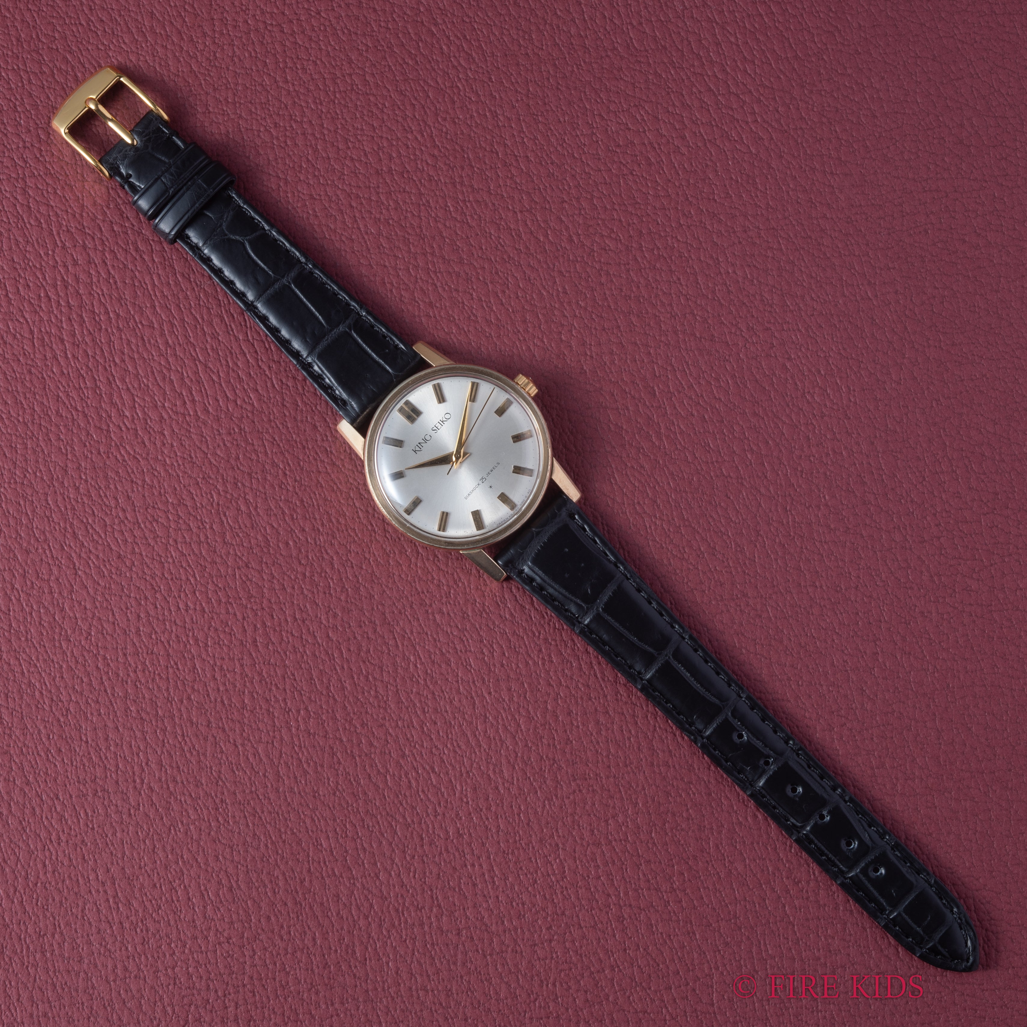 キングセイコーファーストモデル 1963年製 100ミクロン金張り Ref. J14102 KS