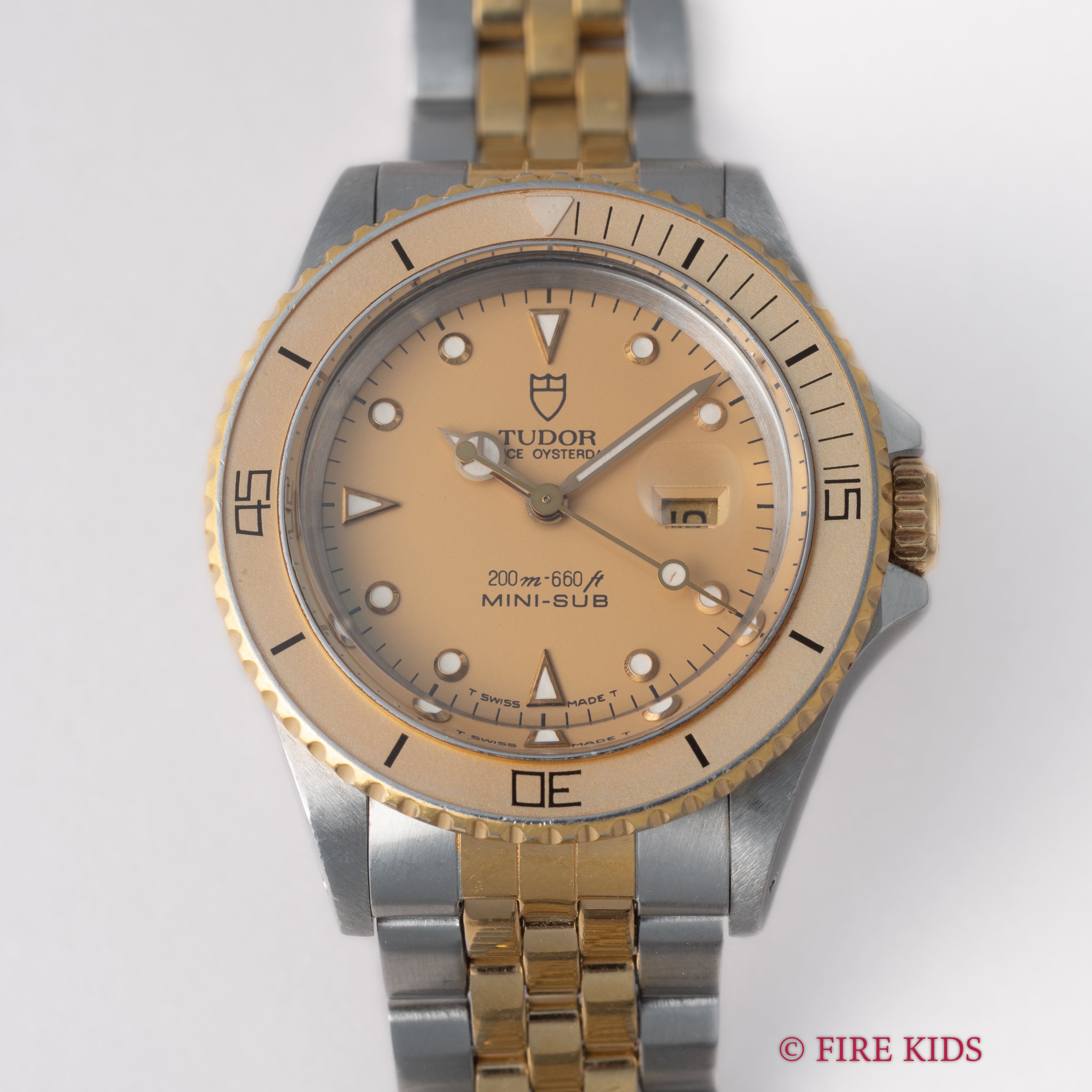 チューダー ミニサブ 自動巻き 1991年製 Ref.73091 コンビ 王冠リューズ 純正ブレス 箱ギャラ