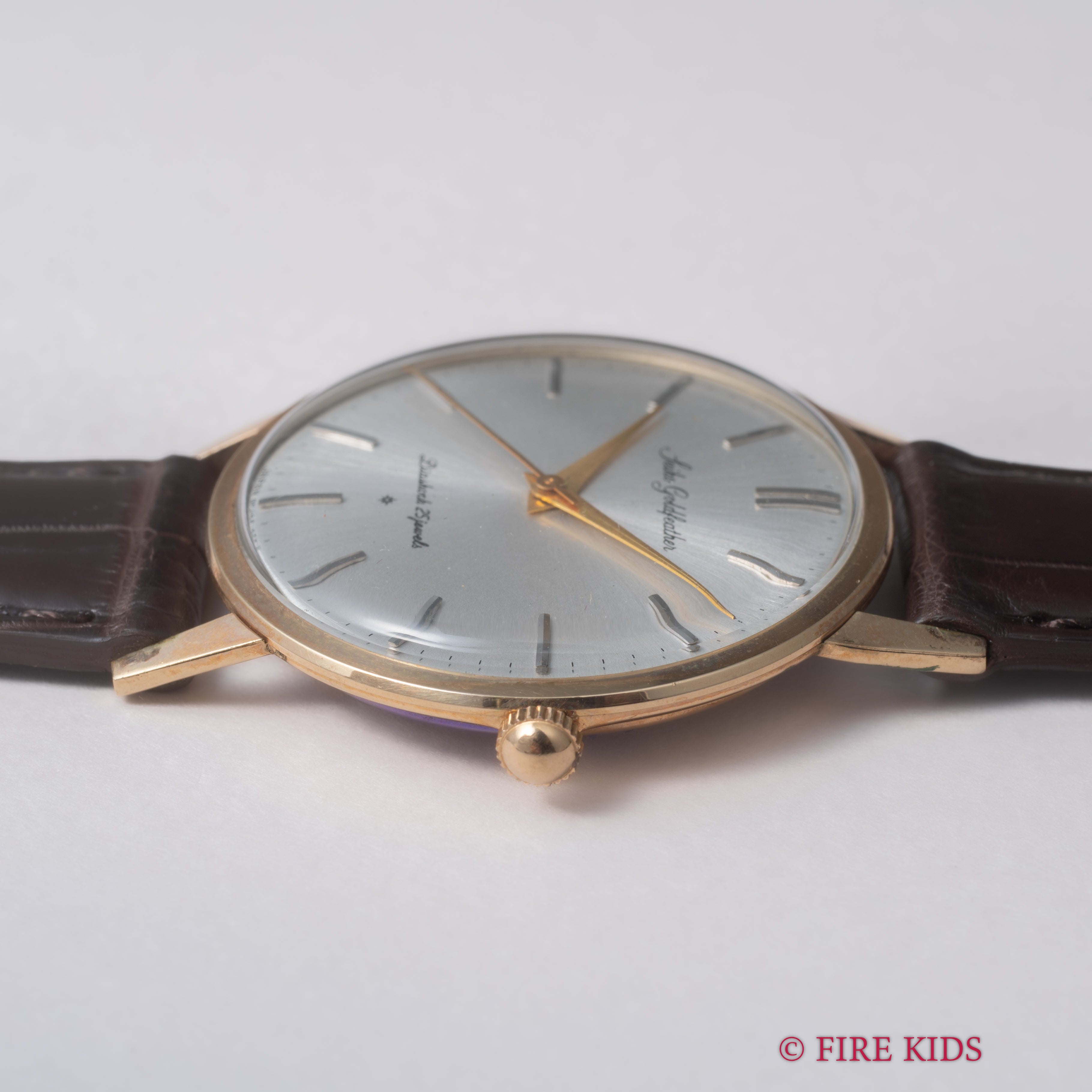 セイコー 1961年製 ゴールドフェザー SDダイヤル 薄型手巻き Ref.J14060 14金張りケース