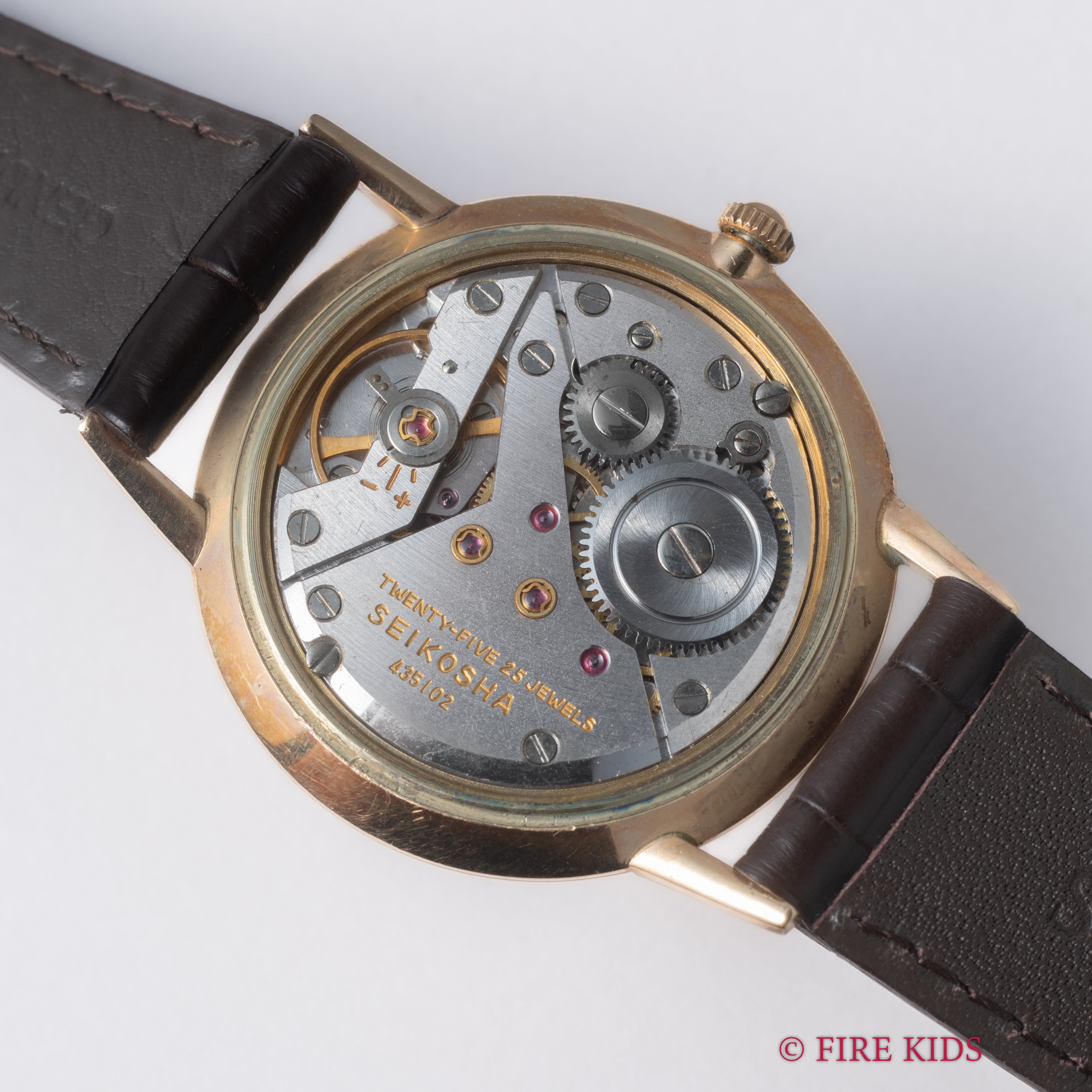 セイコー 1961年製 ゴールドフェザー SDダイヤル 薄型手巻き Ref.J14060 14金張りケース