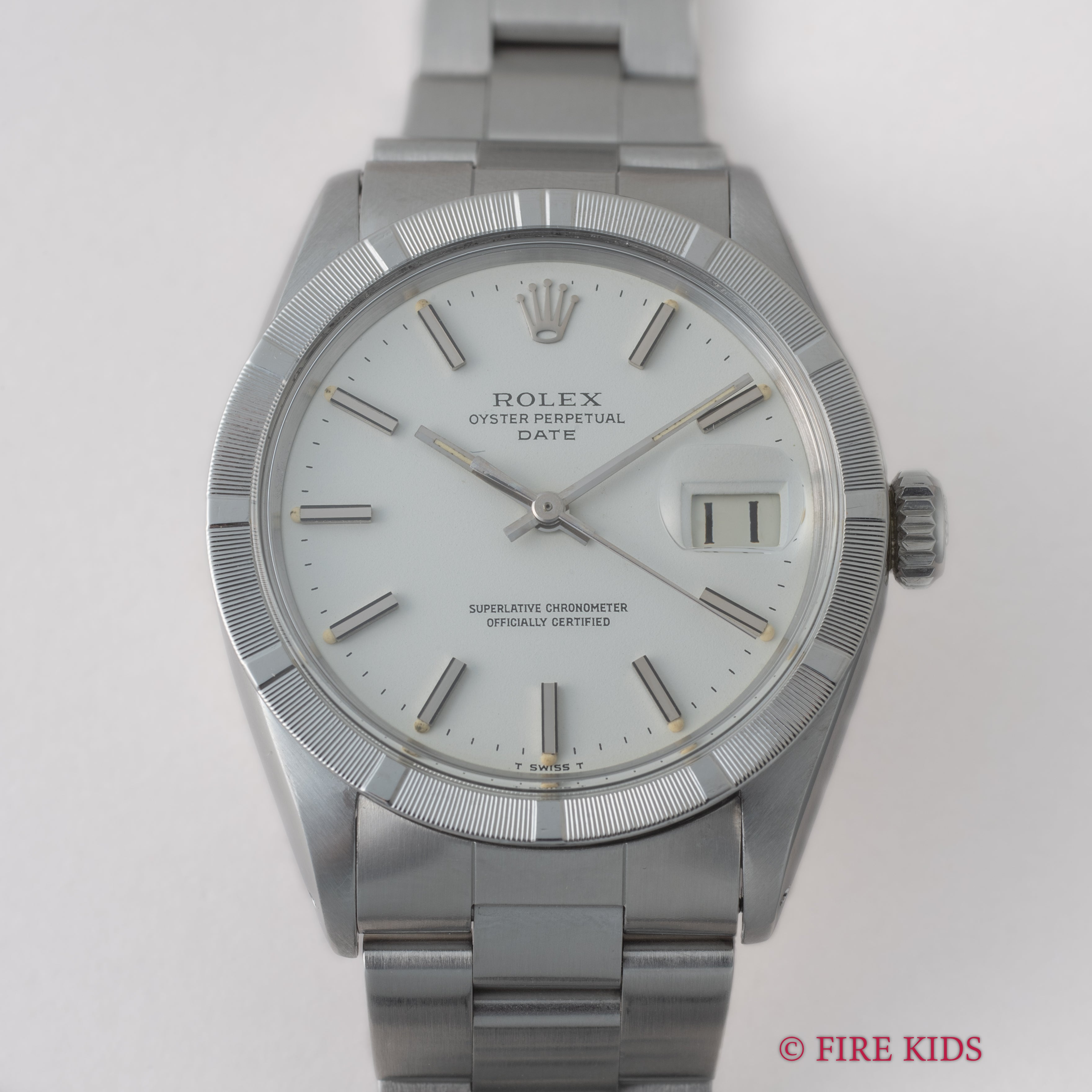 ロレックス 1970年製（昭和45年製）Ref.1501 エンジンターンドベゼル ホワイトダイヤル