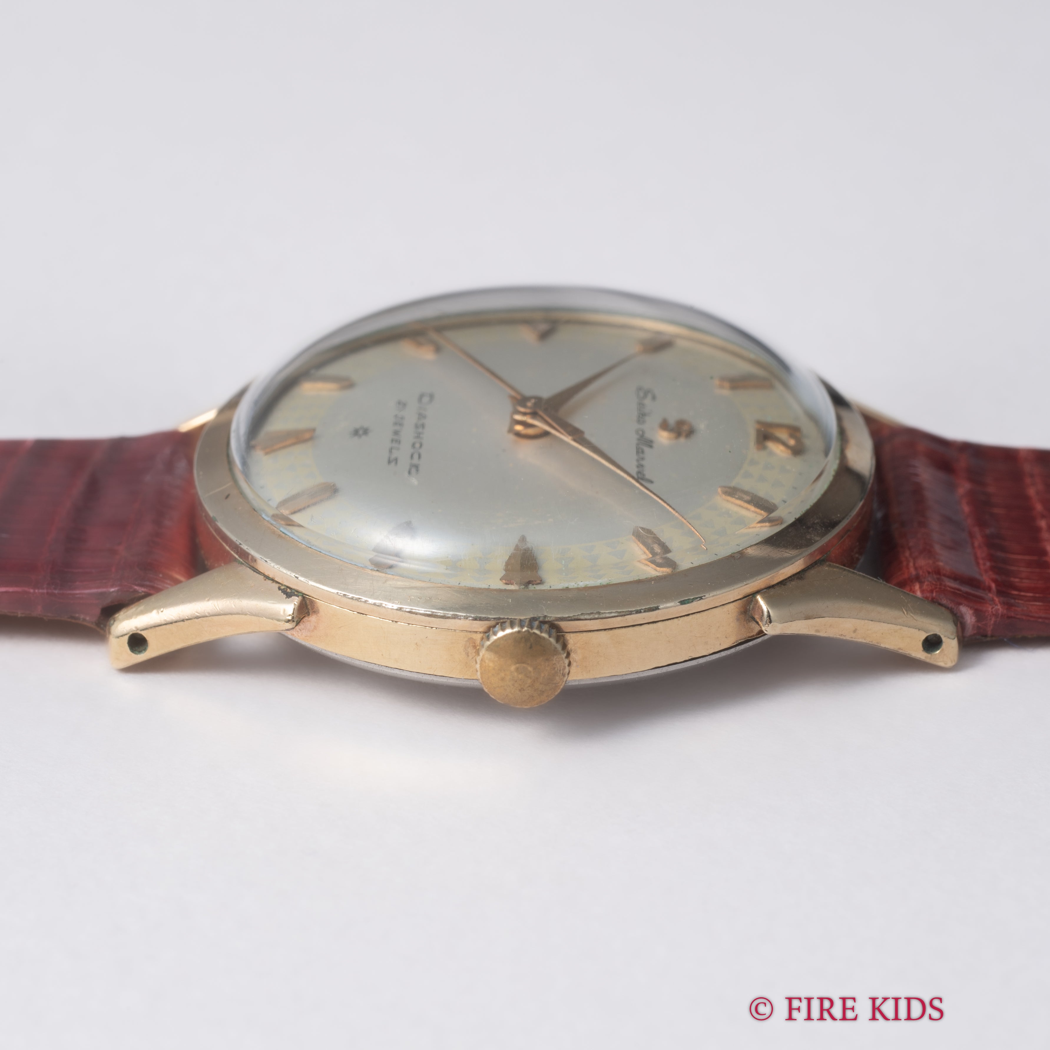 セイコー マーベル SDツートンダイヤル 1958年製 21石手巻 Ref.14052M 金張りケース