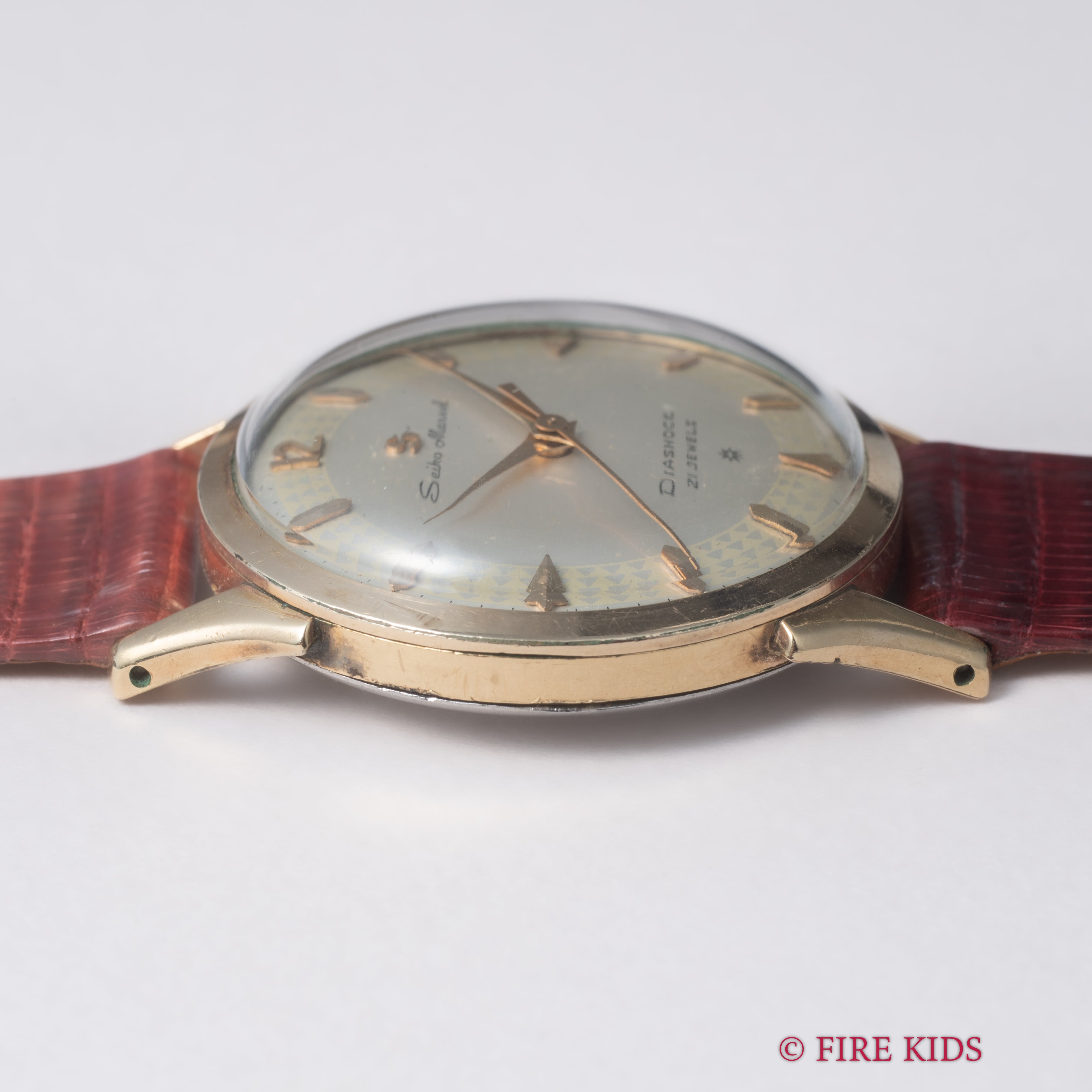 セイコー マーベル SDツートンダイヤル 1958年製 21石手巻 Ref.14052M 金張りケース