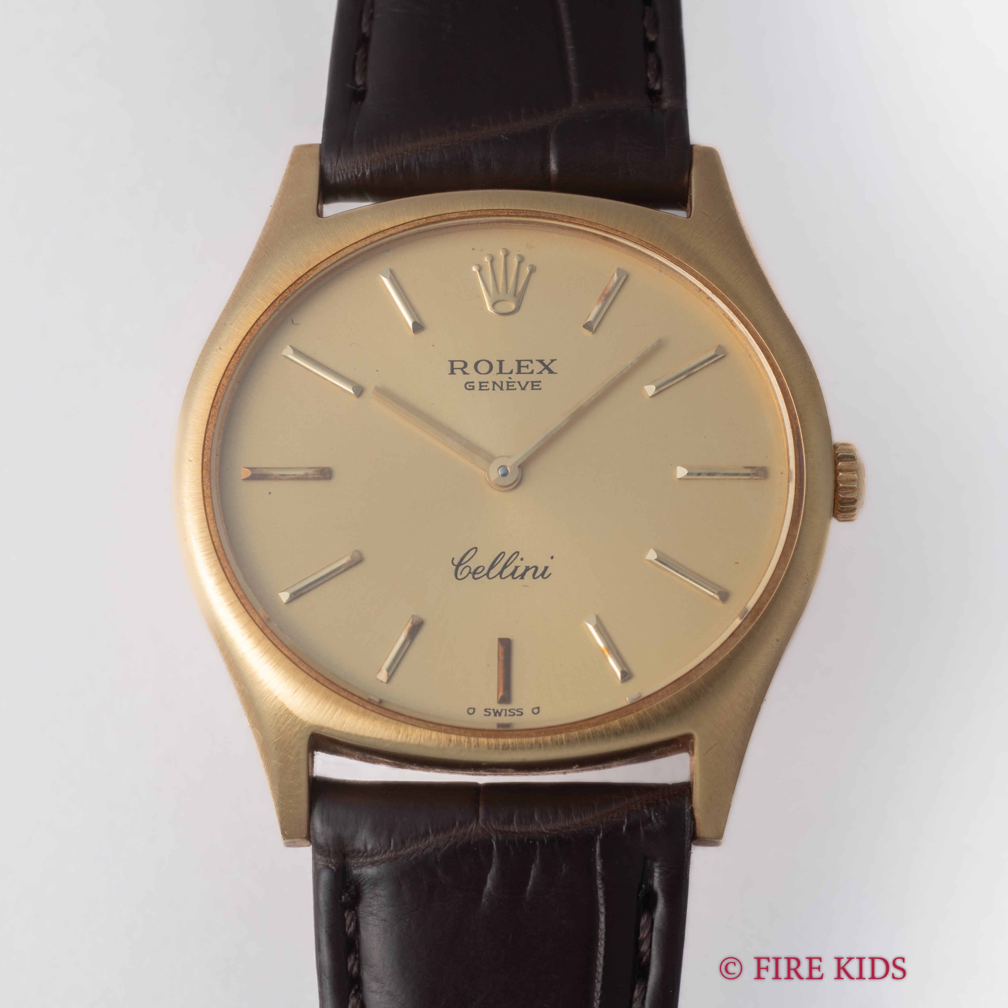 ロレックス チェリーニ 1974年製 Ref.3806 18金無垢イエローゴールド 手巻 純正GP尾錠付