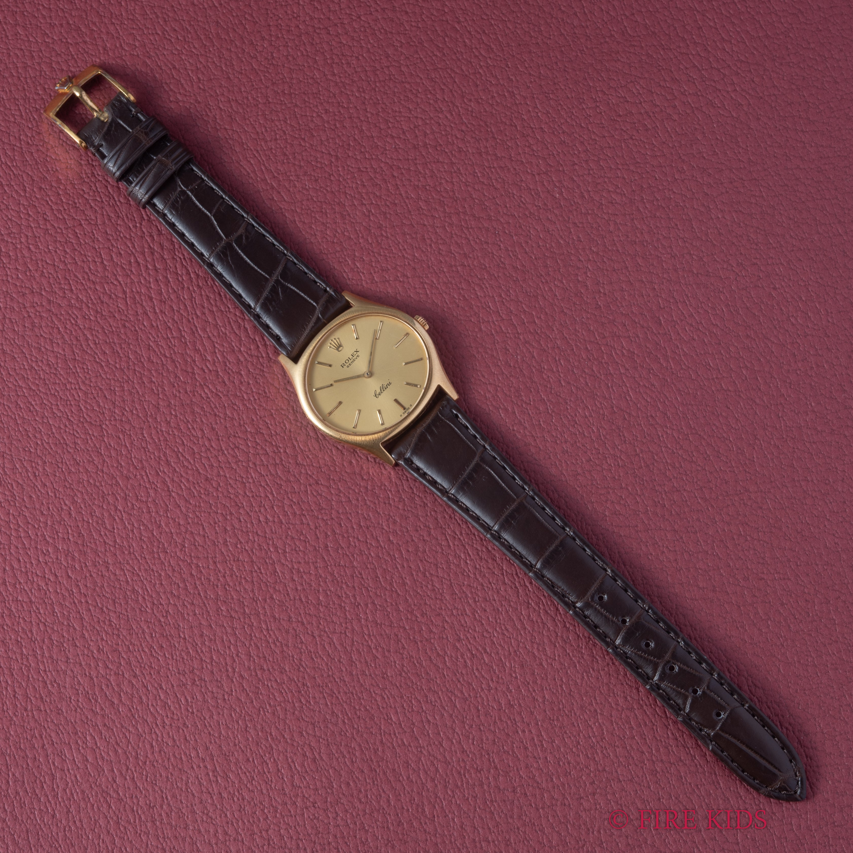 ロレックス チェリーニ 1974年製 Ref.3806 18金無垢イエローゴールド 手巻 純正GP尾錠付