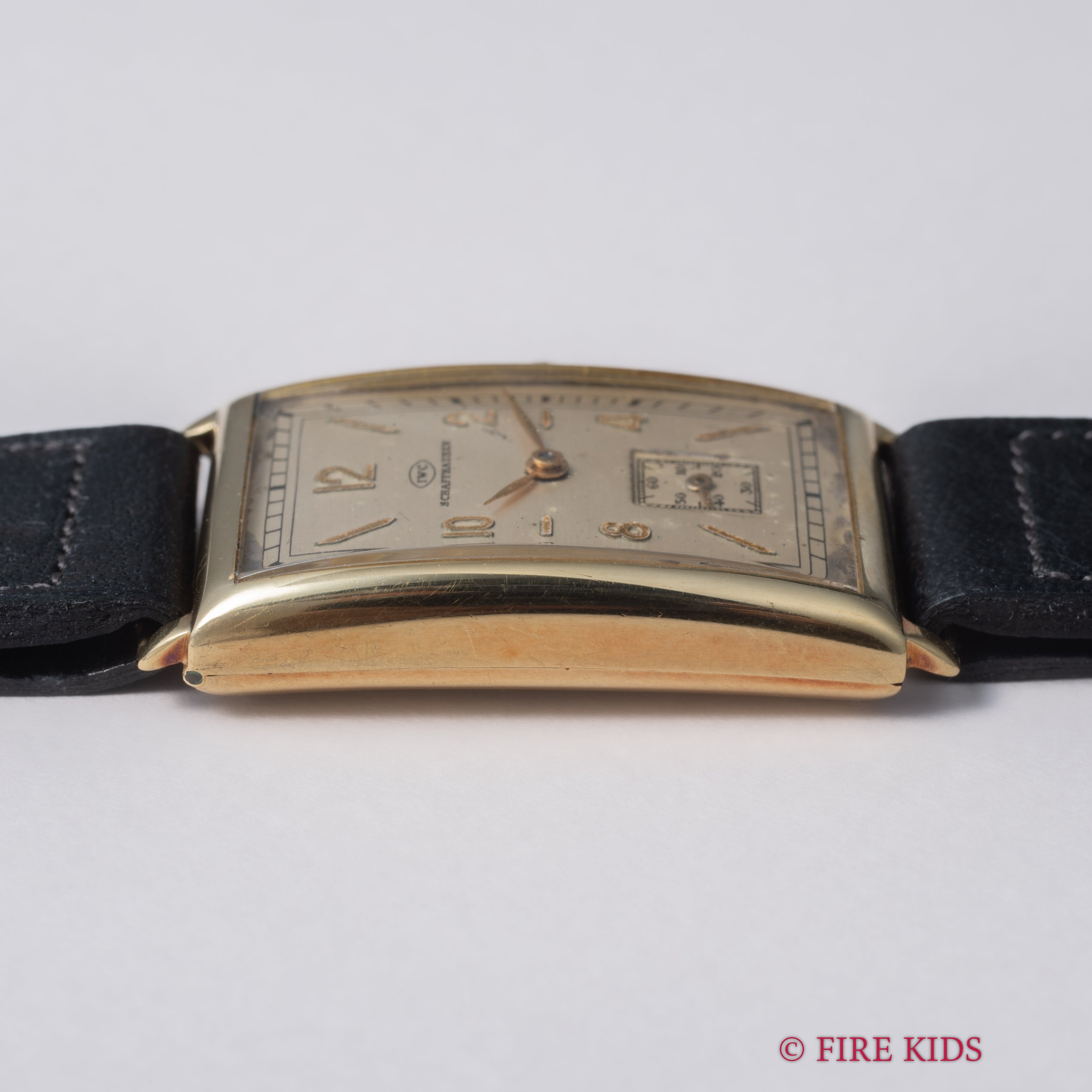 IWC 1933年製 Cal.87搭載 14金無垢レクタンギュラーケース 飛びアラビアダイヤル