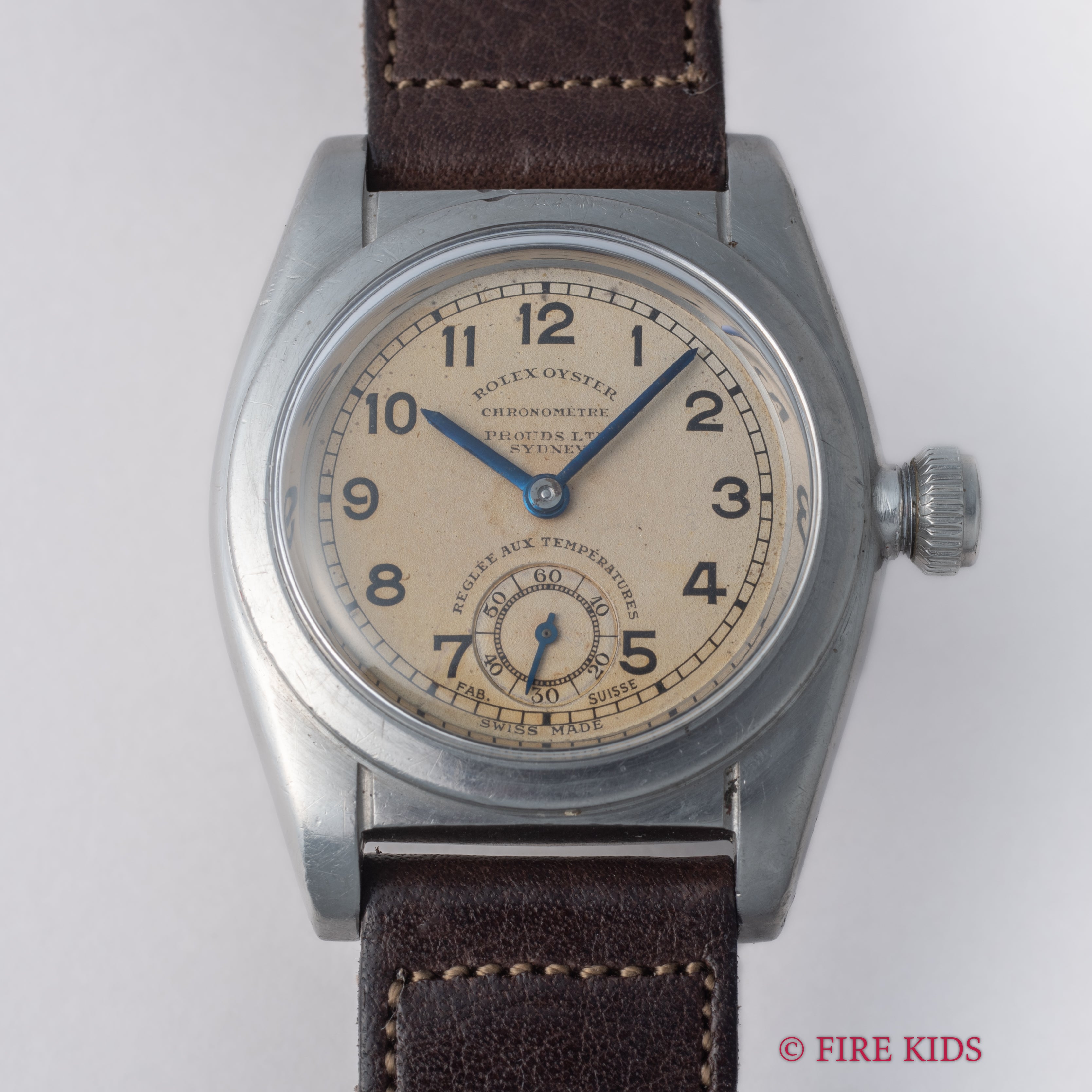 ロレックス オイスター フラットバック 1939年製 Ref.2765 手巻き スモールセコンド
