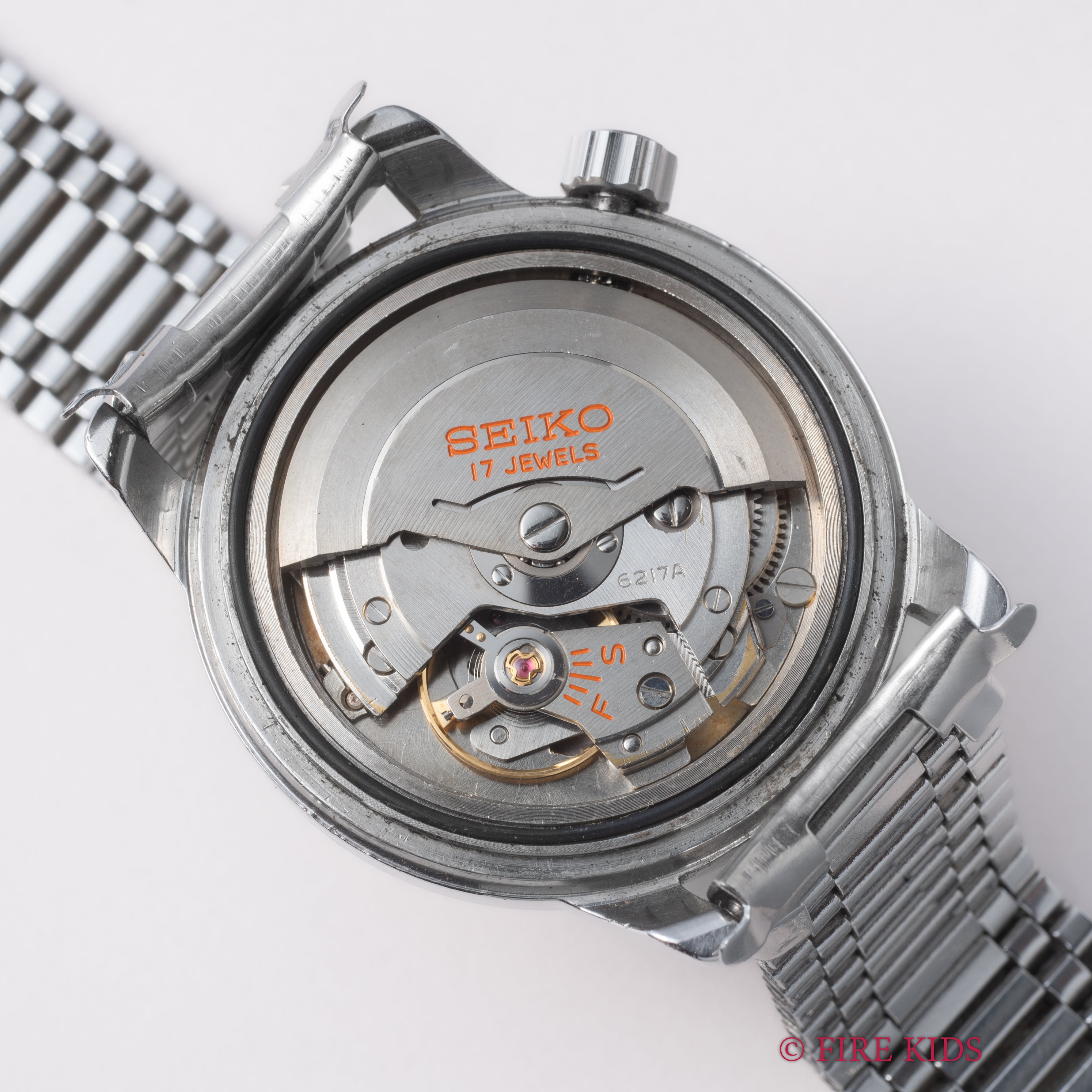 セイコー ワールドタイム ファーストモデル 1964年製 Ref.6217-7000 聖火マーク 純正ブレス