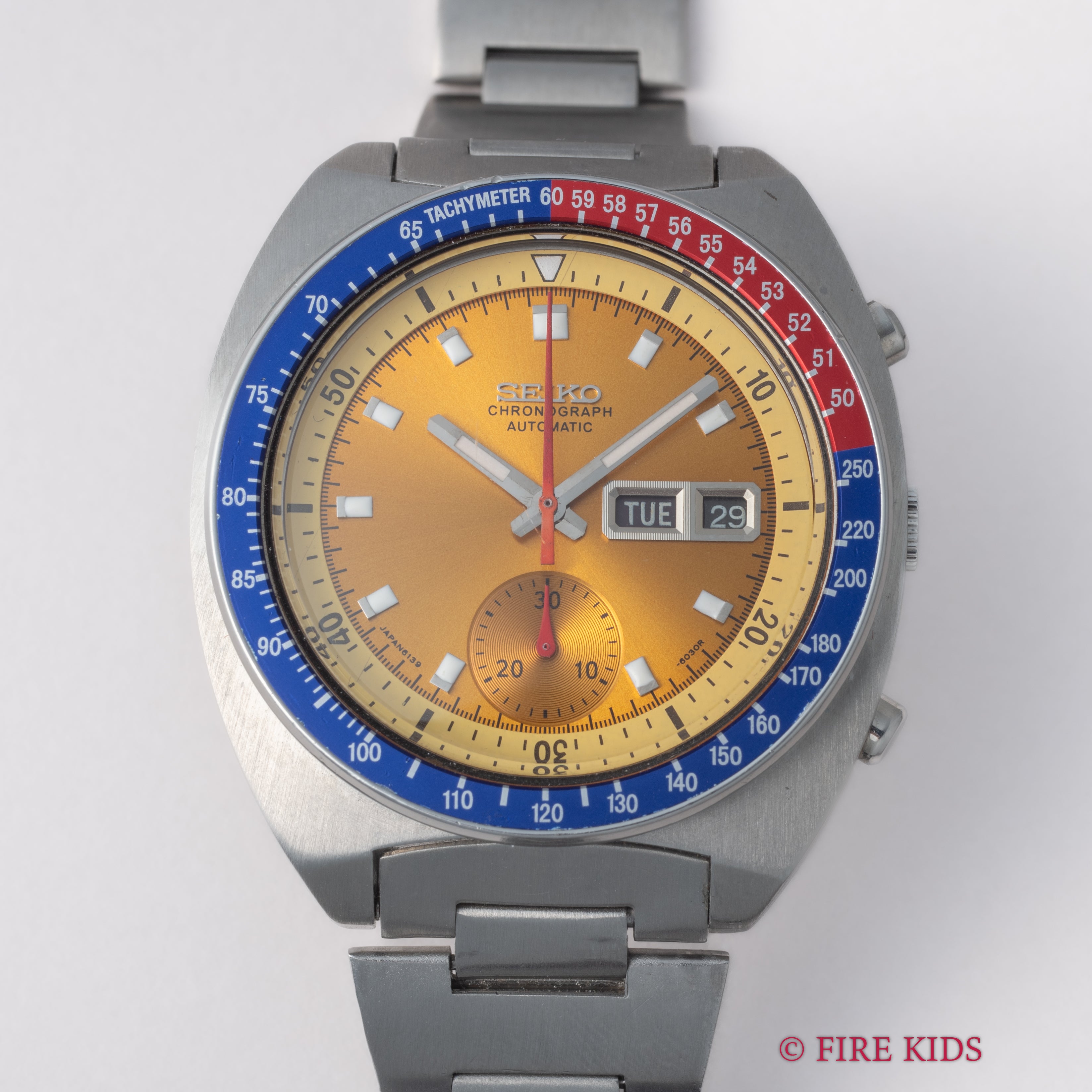 セイコー クロノグラフ 1970年製（昭和45年製） “ポーグ” Ref.6139-6000 自動巻クロノグラフ 純正ブレス