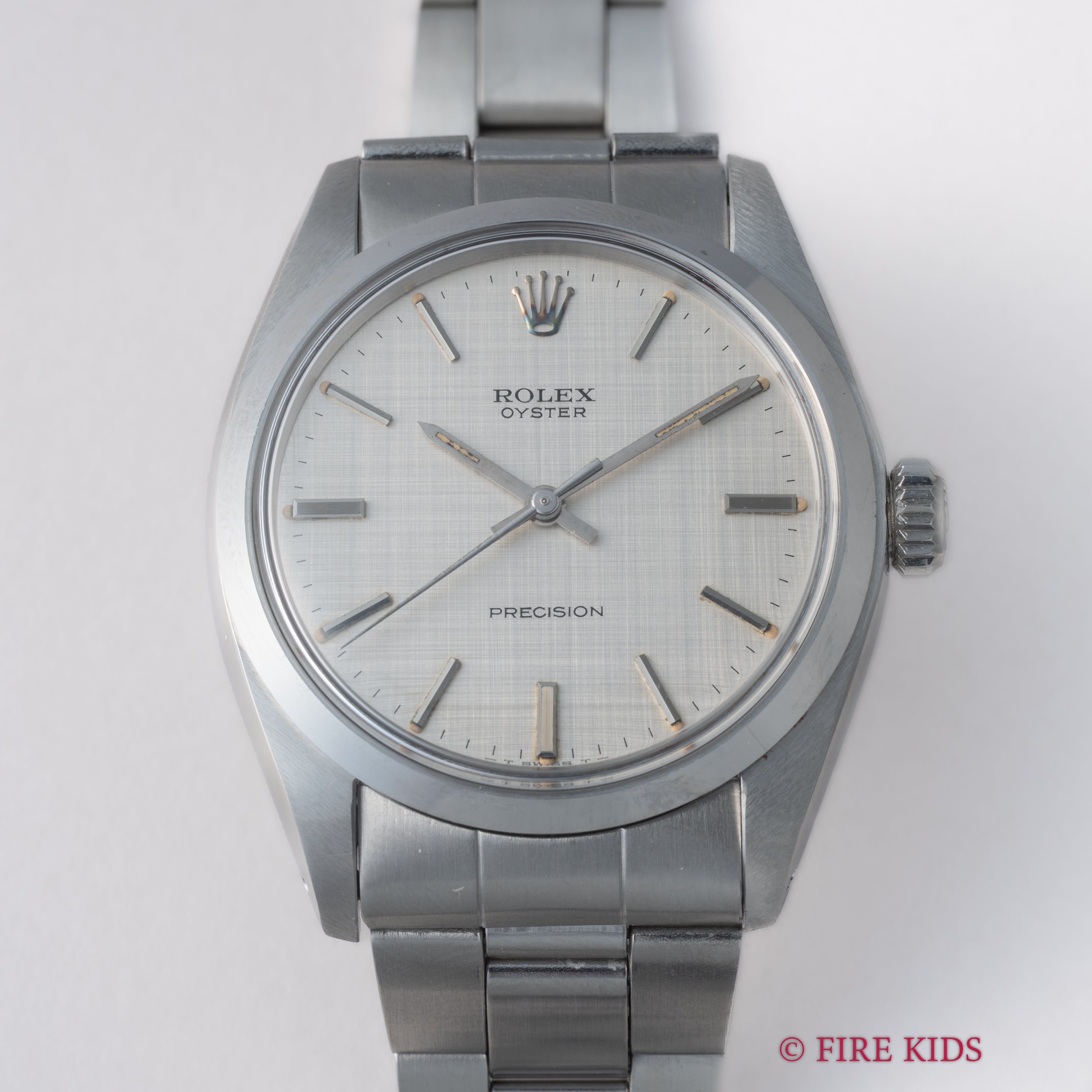 ロレックス オイスター 1972年製 Ref.6426 手巻 シルバーダイヤル 3連オイスターブレス