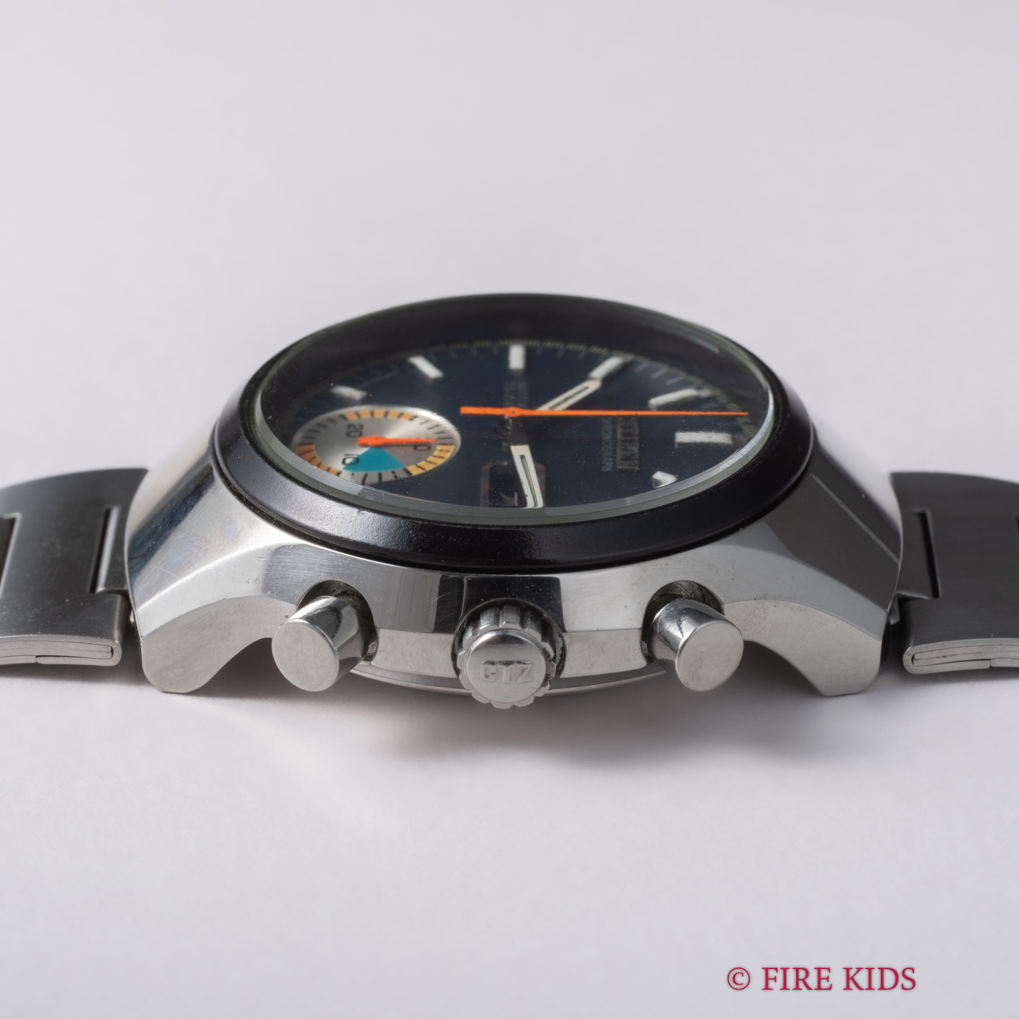 シチズン チャレンジタイマー 1972年製 ダークブルーダイヤル 自動巻