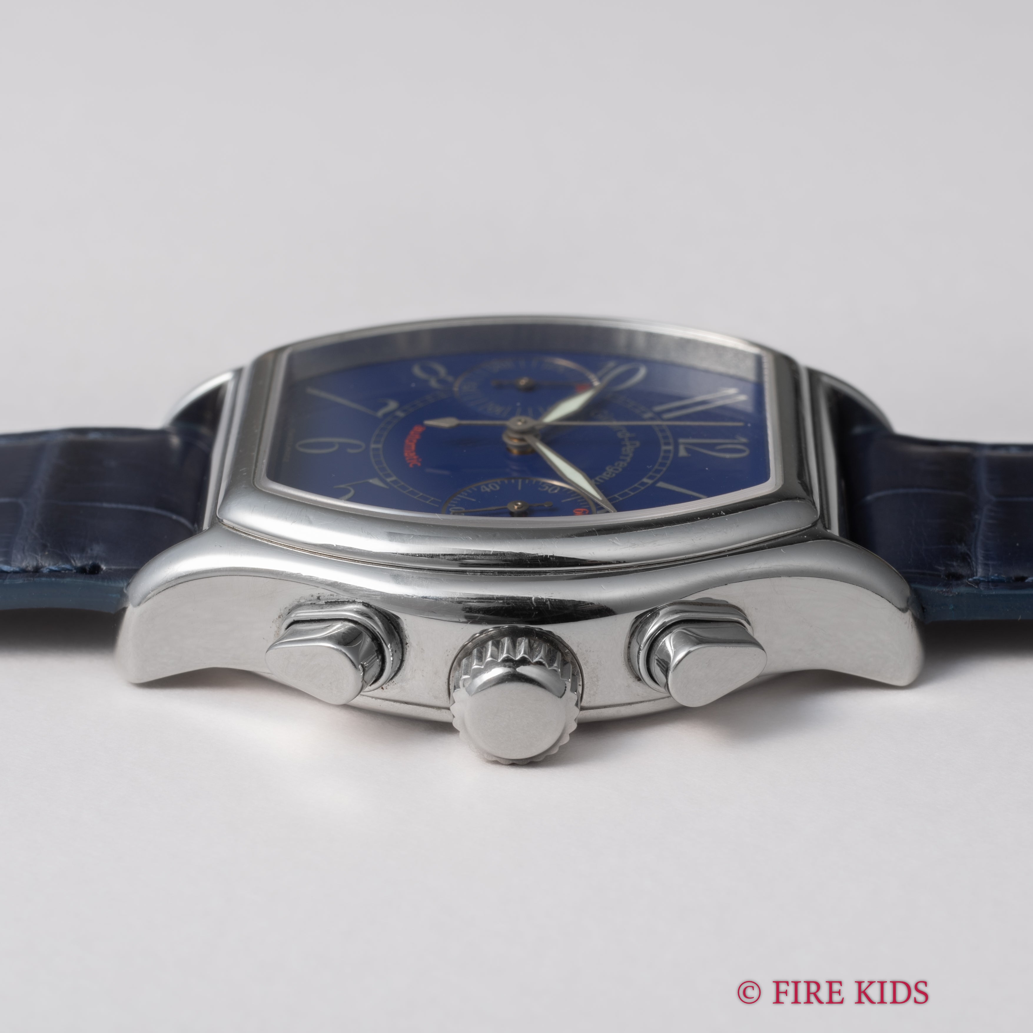 ジラールペルゴ リシュビル ブルーアラビアダイヤル 1990年代製 自動巻クロノグラフ