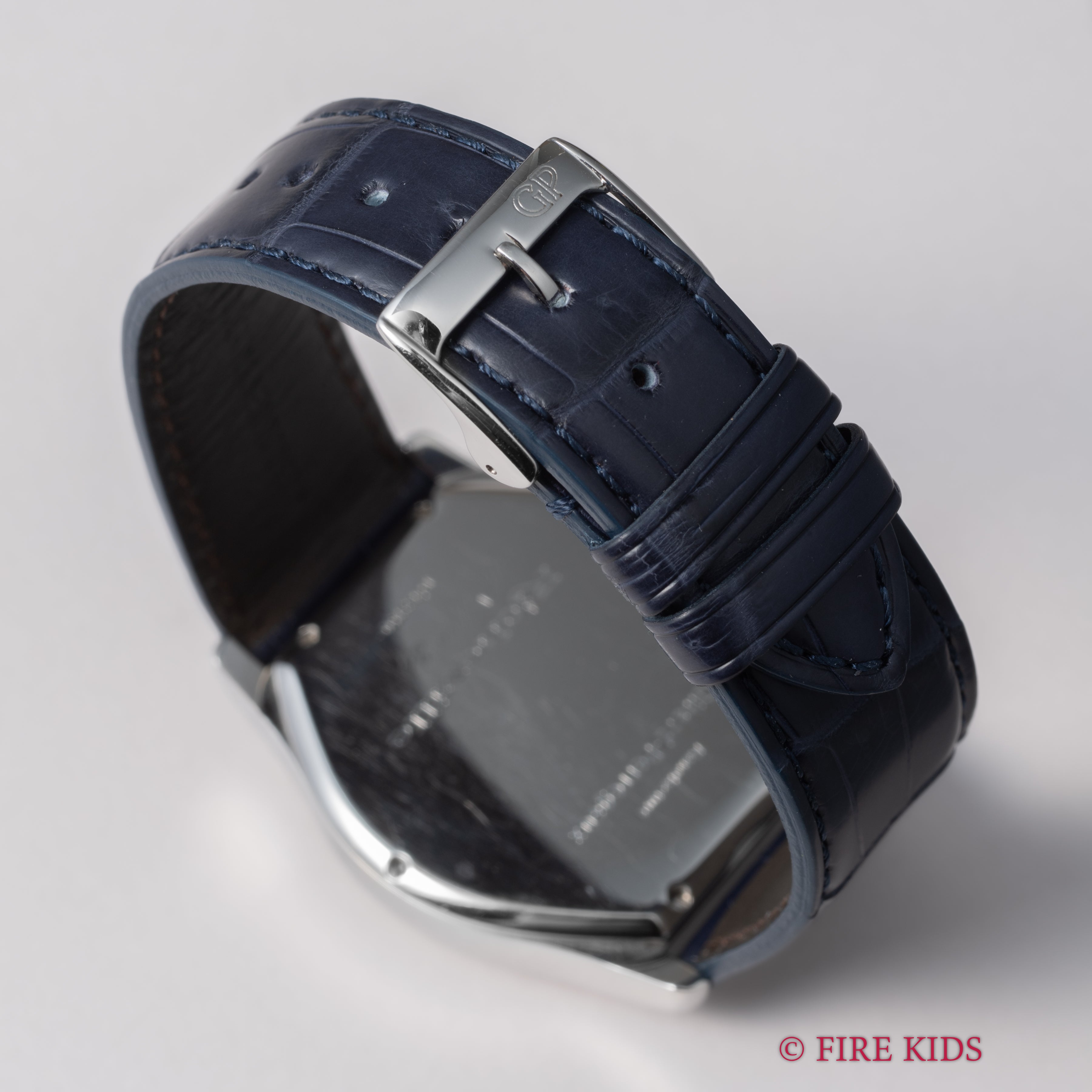 ジラールペルゴ リシュビル ブルーアラビアダイヤル 1990年代製 自動巻クロノグラフ