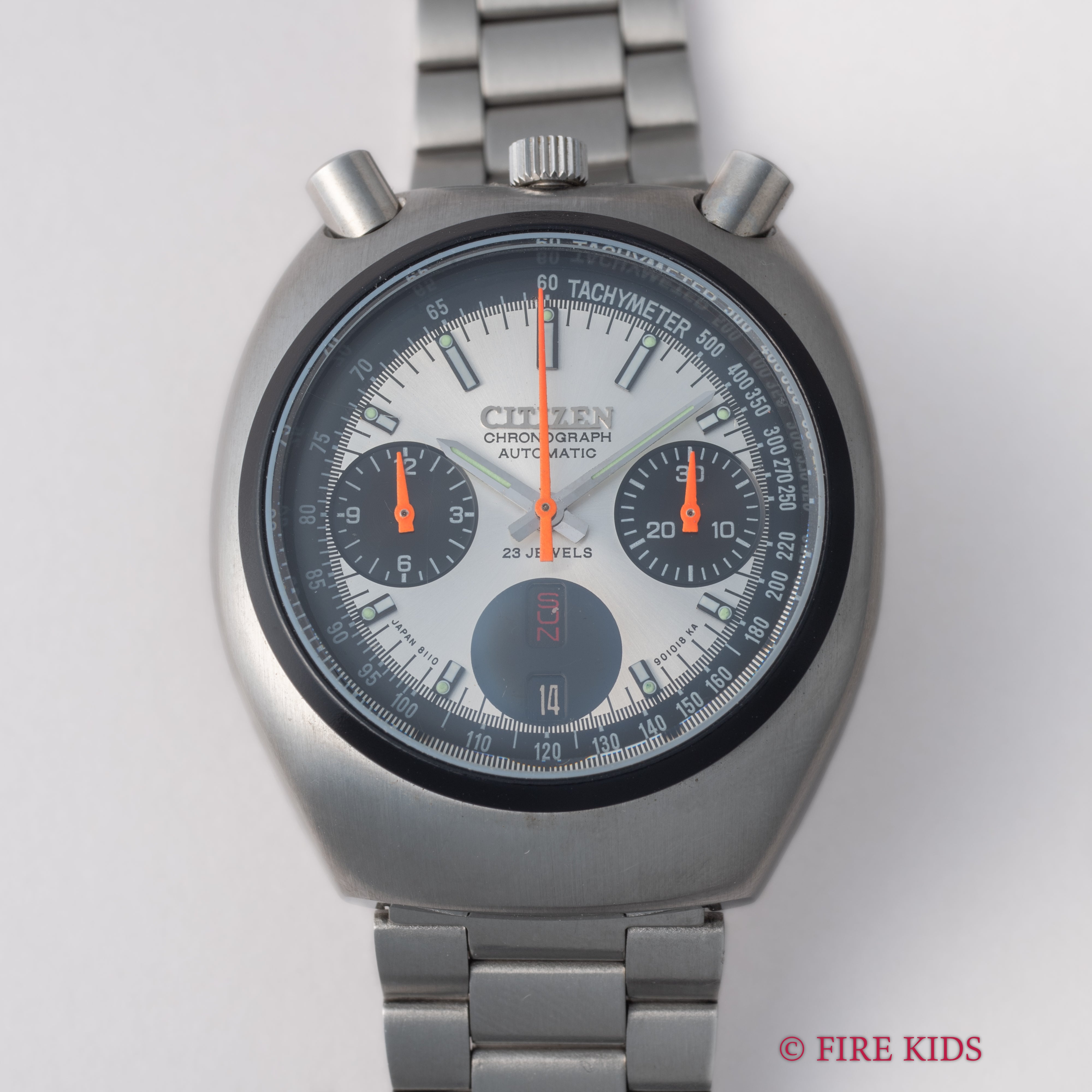 シチズン ツノクロノ チャレンジタイマー 1979年製 自動巻きクロノグラフ 純正ブレス