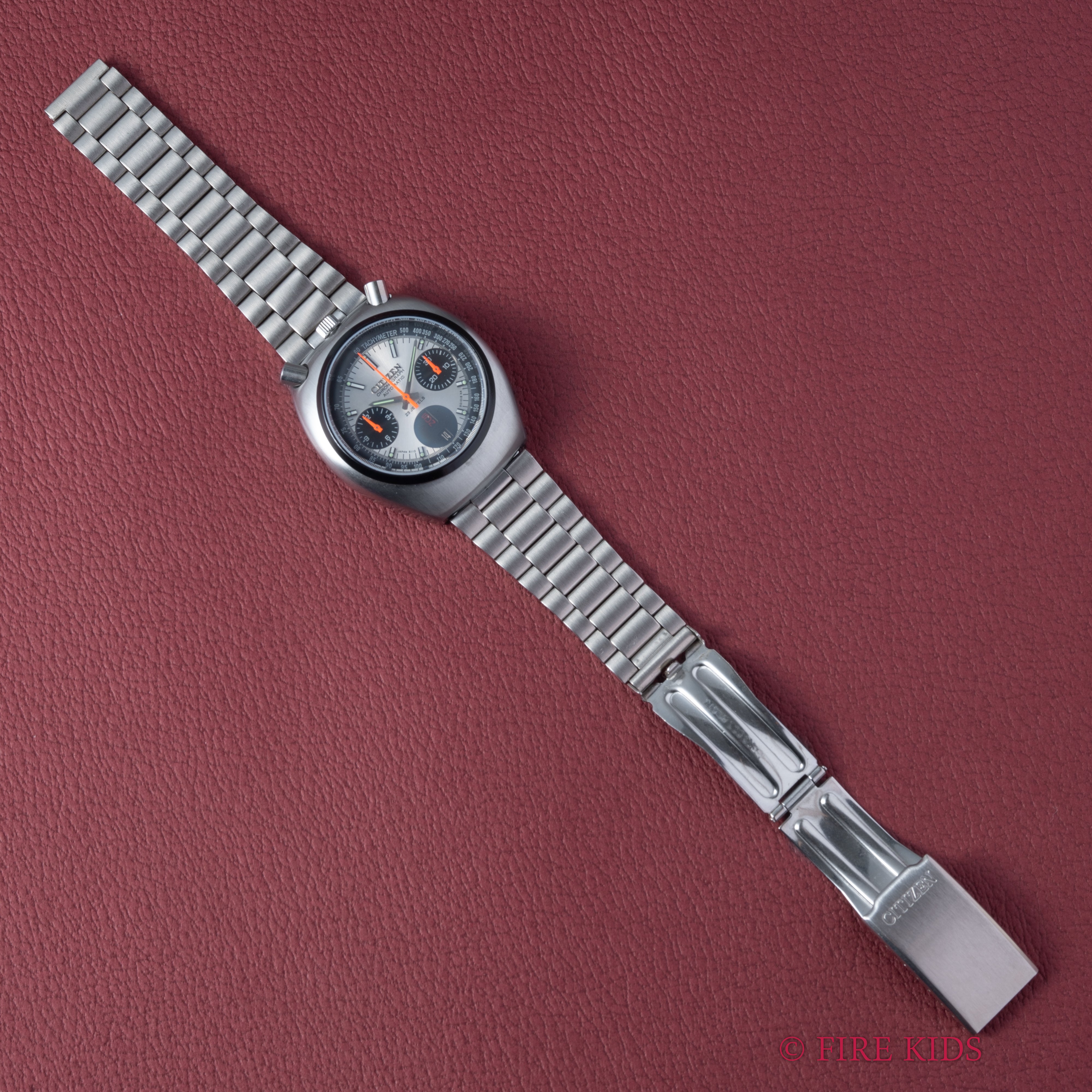 シチズン ツノクロノ チャレンジタイマー 1979年製 自動巻きクロノグラフ 純正ブレス