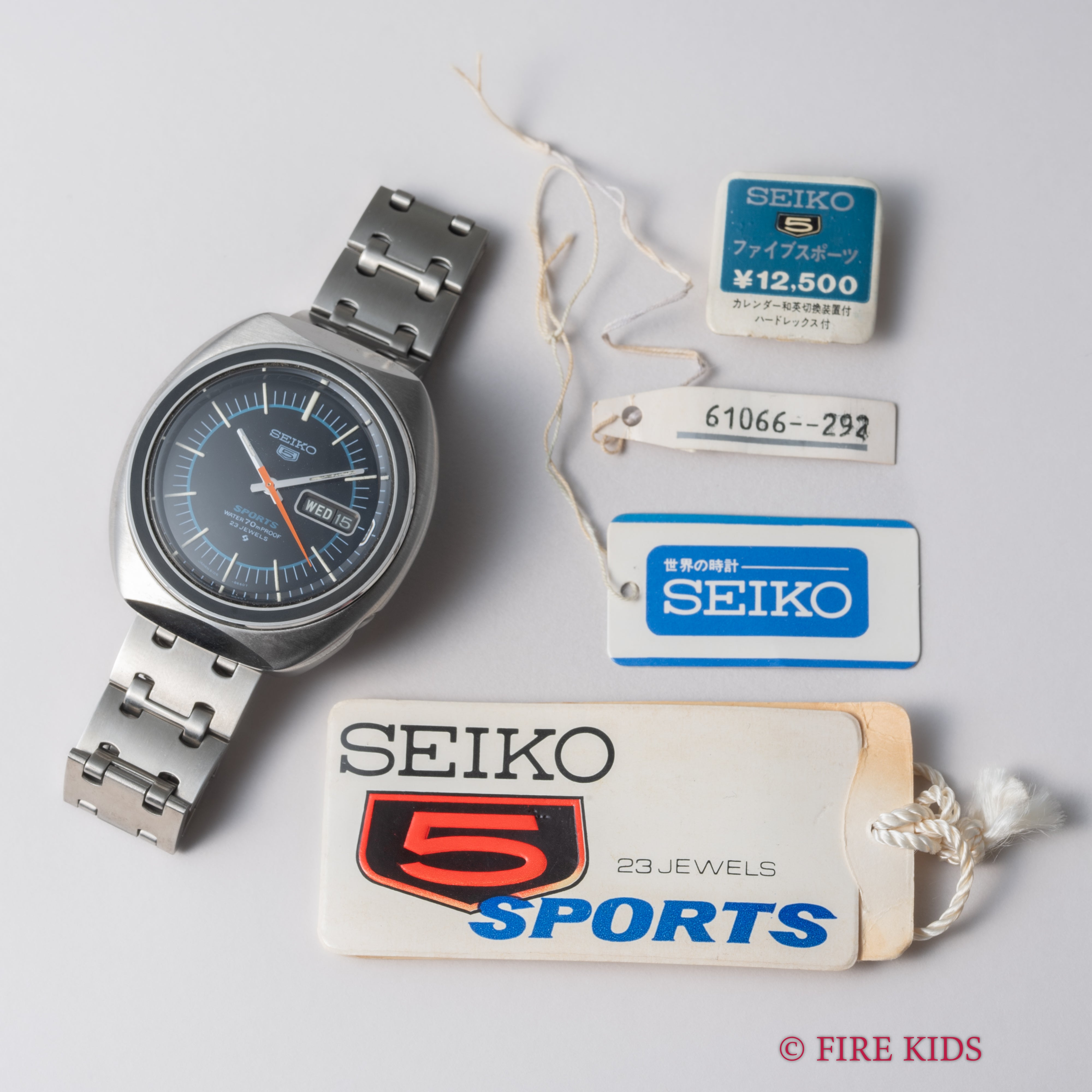セイコー 5スポーツ 1970年製 Ref.6106-8560 純正ブレス タグ付き 自動巻き
