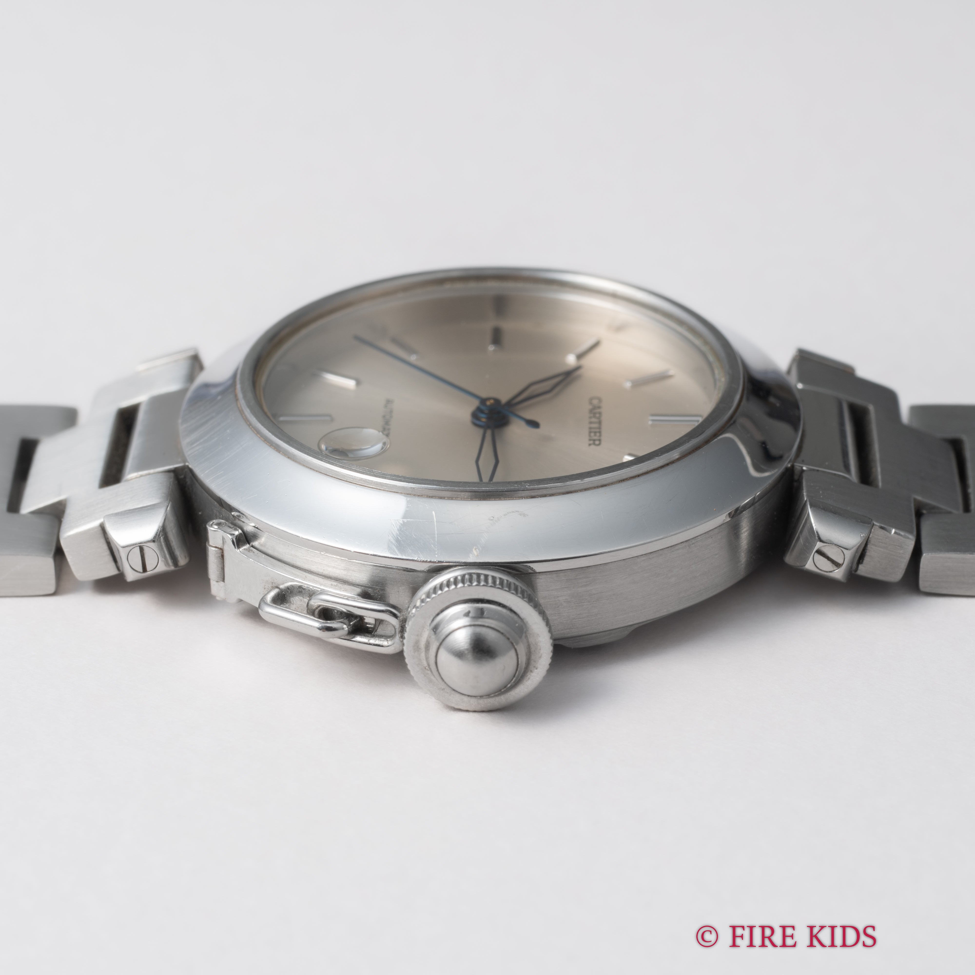 カルティエ パシャC初期型 1990年代製 Ref.2324 シルバーダイヤル 自動巻 純正ブレス