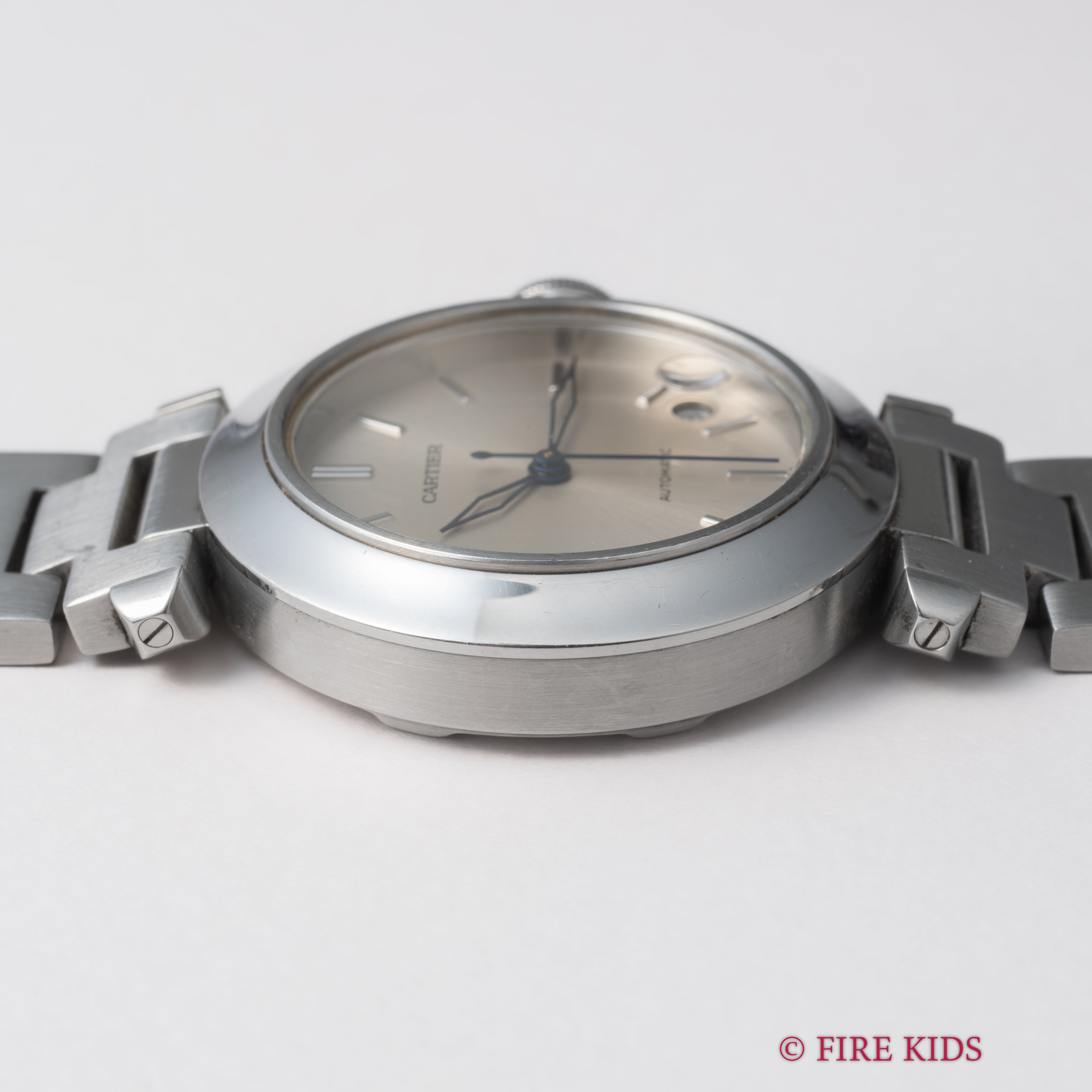 カルティエ パシャC初期型 1990年代製 Ref.2324 シルバーダイヤル 自動巻 純正ブレス