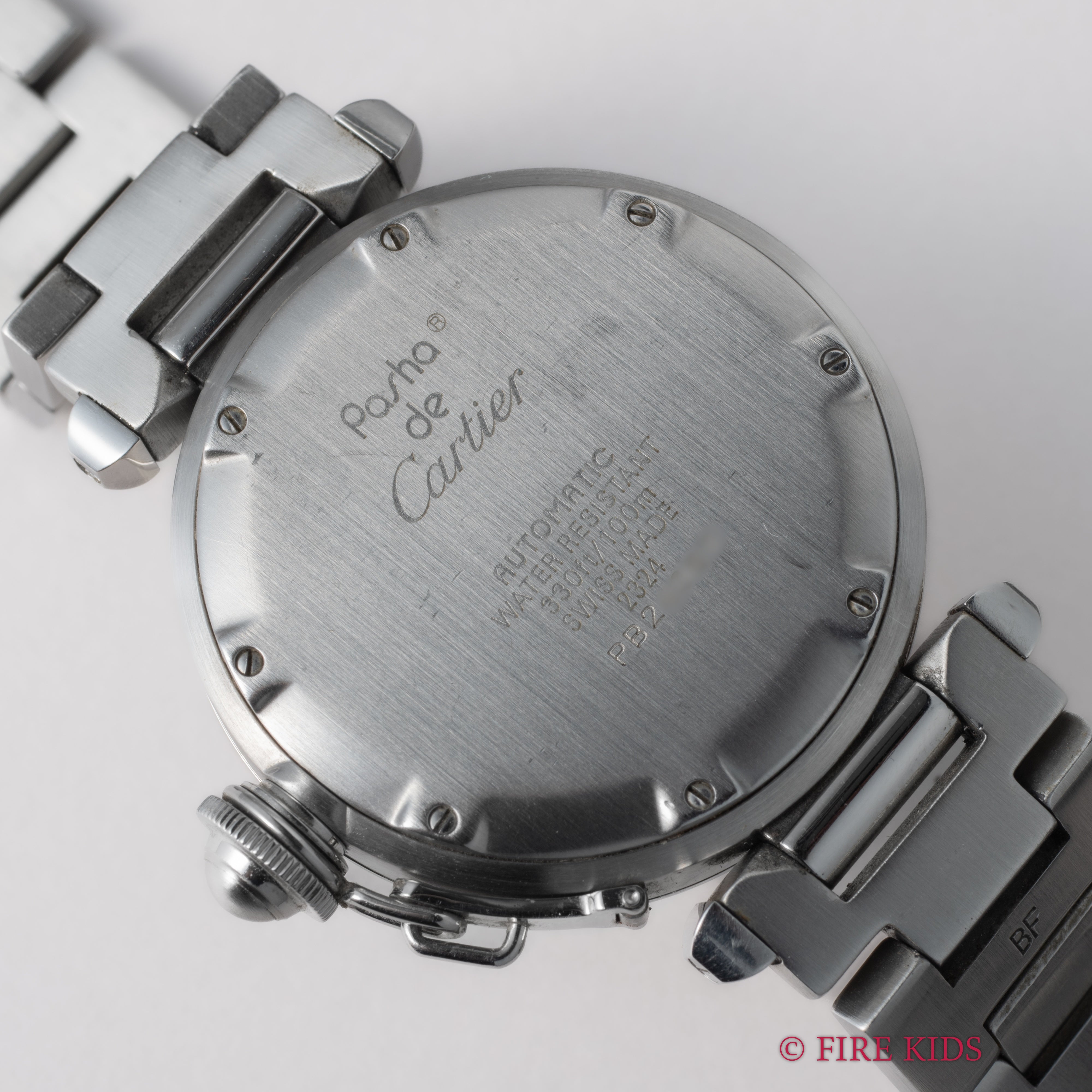 カルティエ パシャC初期型 1990年代製 Ref.2324 シルバーダイヤル 自動巻 純正ブレス