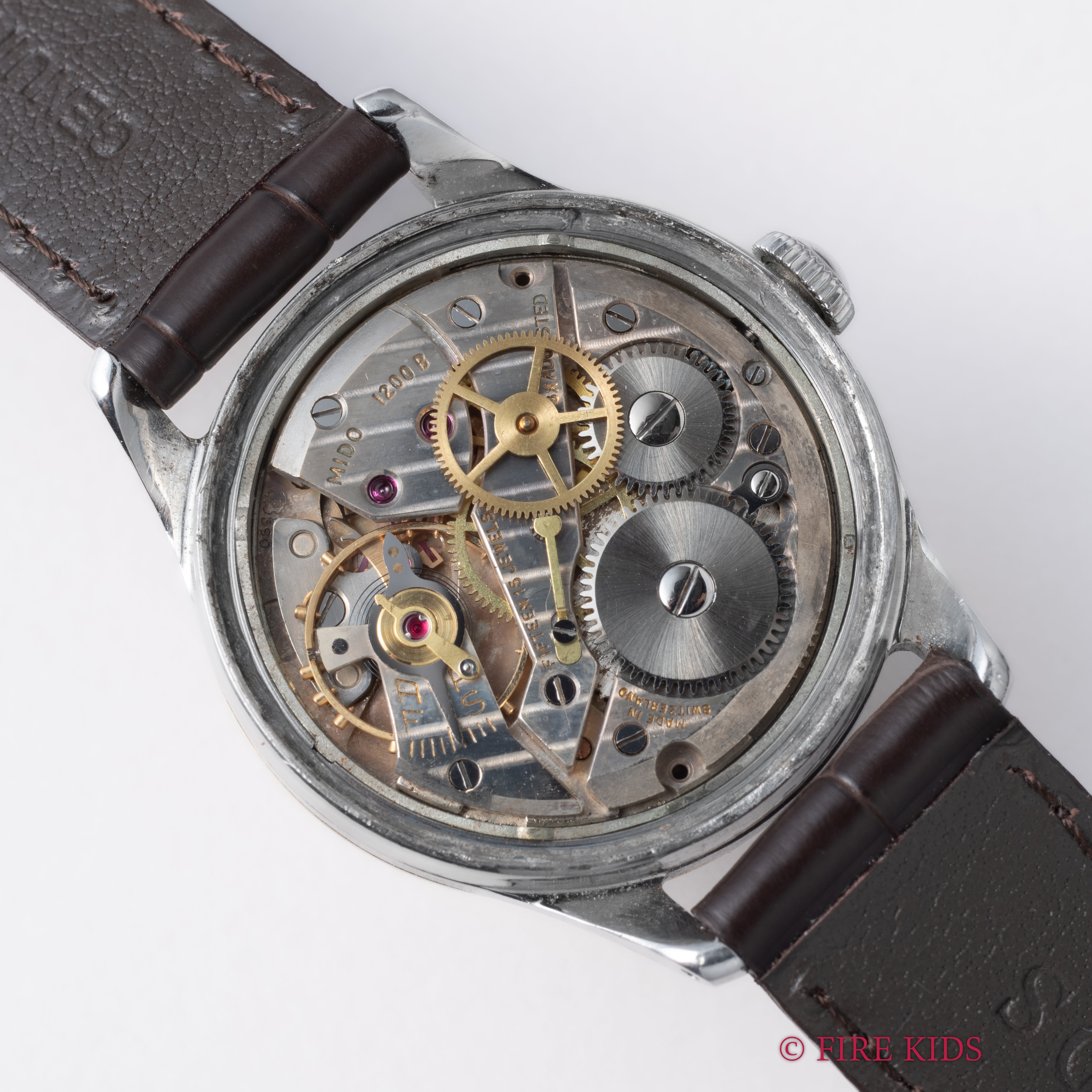 ミドー マルチフォート エクストラフラット Ref.385509 1950年代製 コンビ