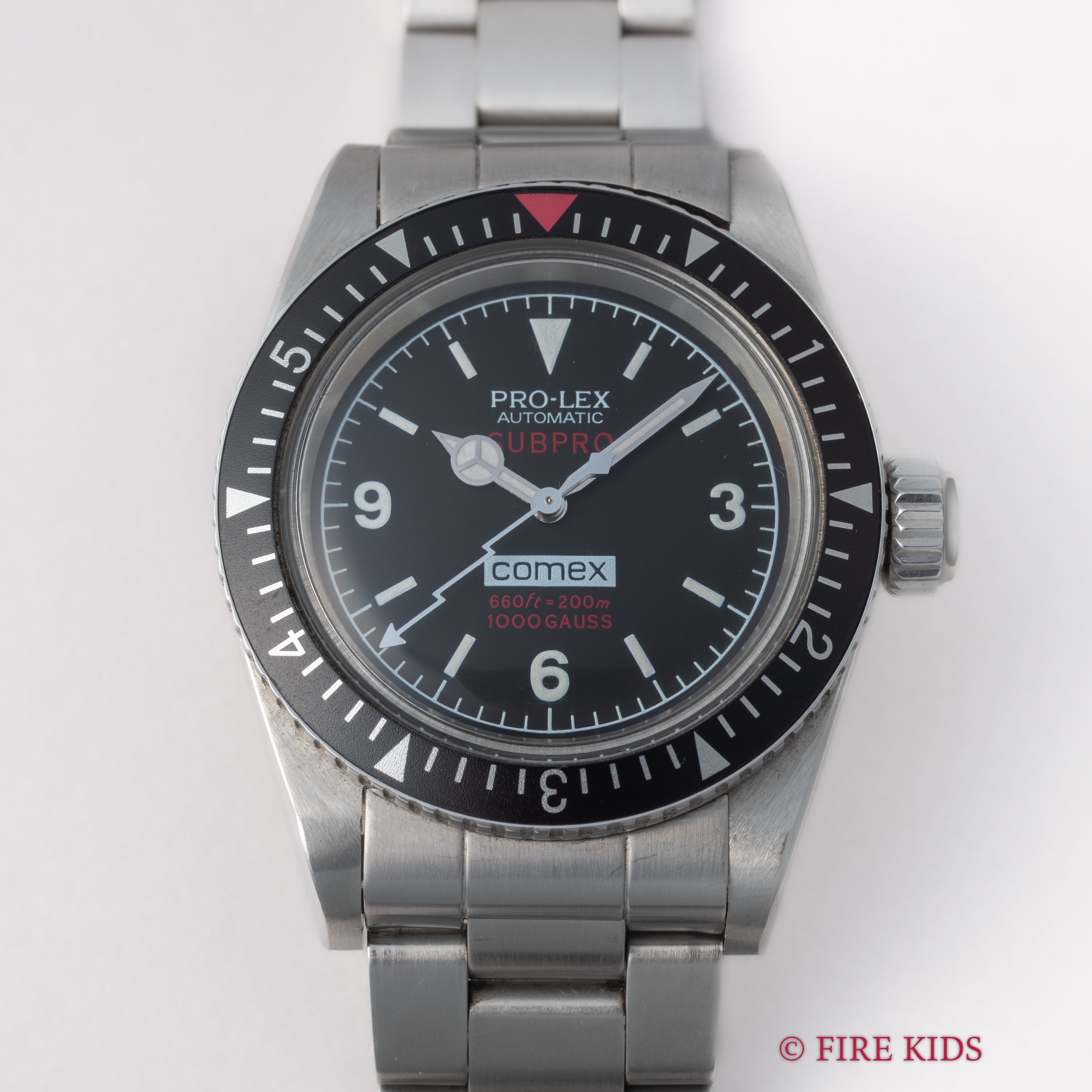 PRO-LEX SUBPRO COMEX2000 稲妻針 耐磁ケース 2000年代製 自動巻