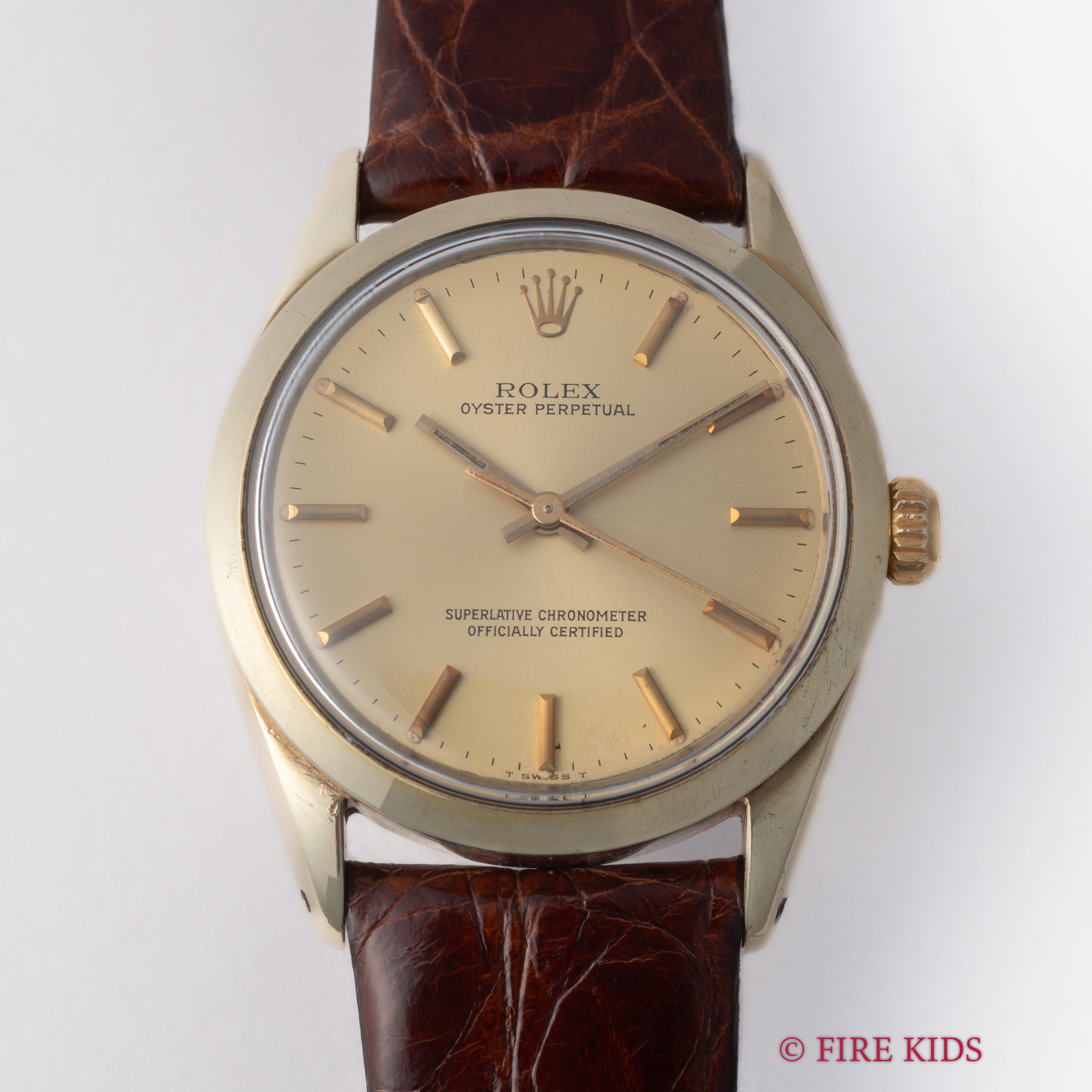 ロレックス オイスターパーペチュアル 1972年製 Ref.1024 金張り 自動巻 Cal.1570