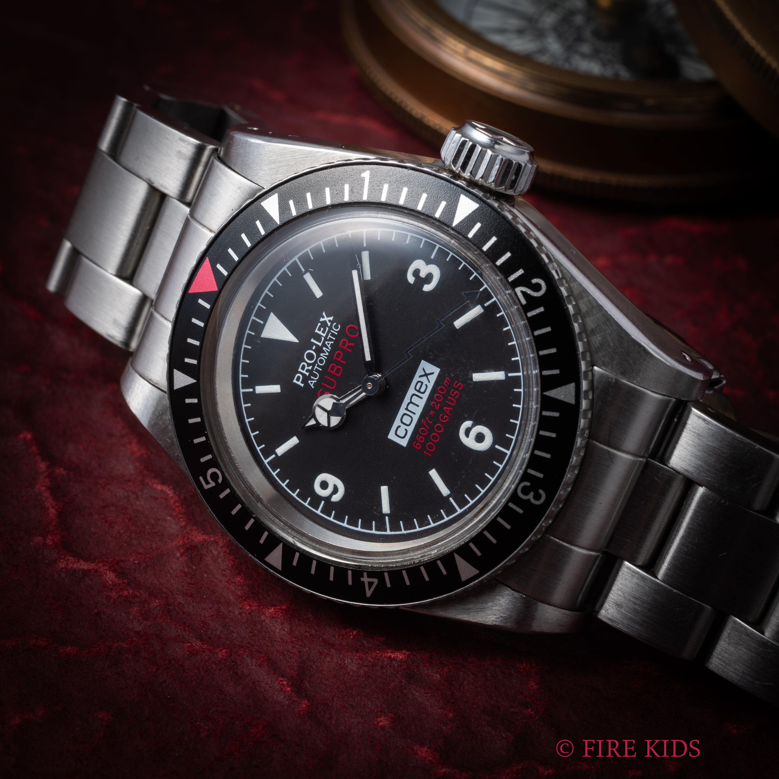 PRO-LEX SUBPRO COMEX2000 稲妻針 耐磁ケース 2000年代製 自動巻