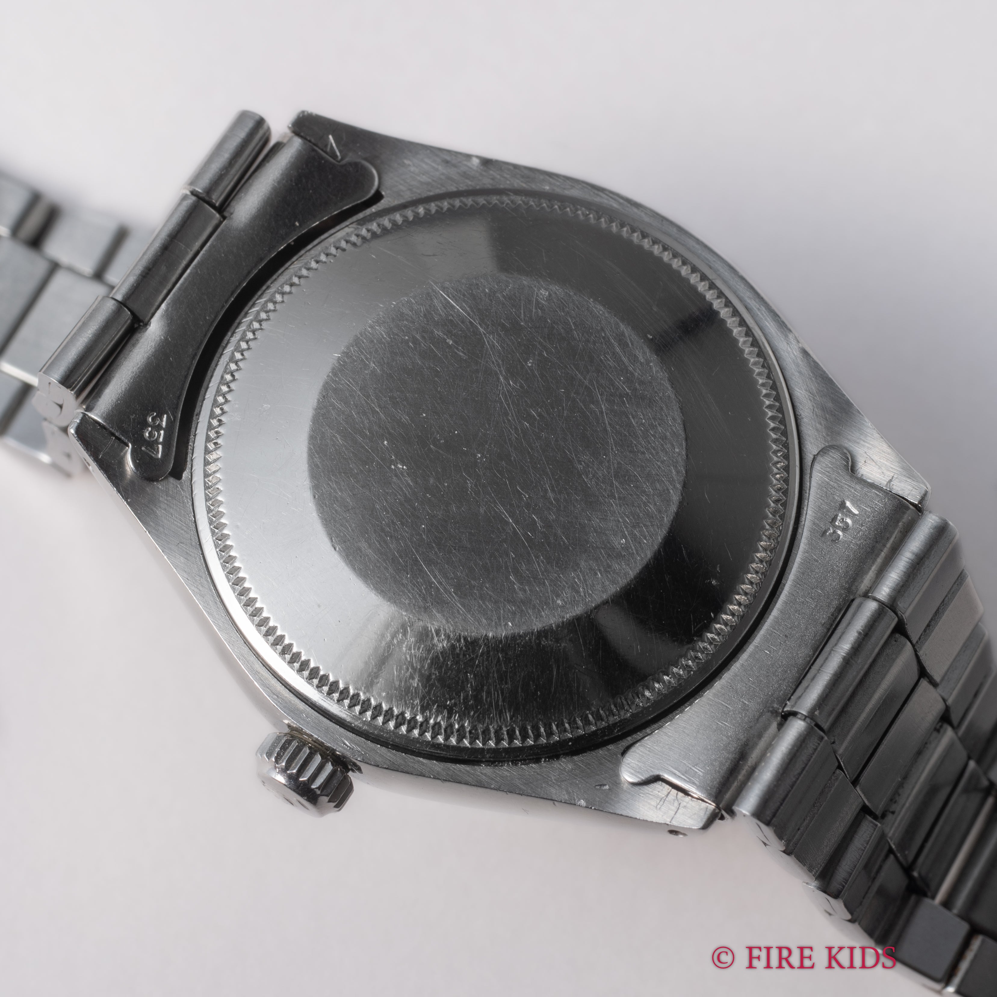 ロレックス エアキング 1971年製 Ref.5500 自動巻 ブルーグレーダイヤル 純正巻きオイスターブレス