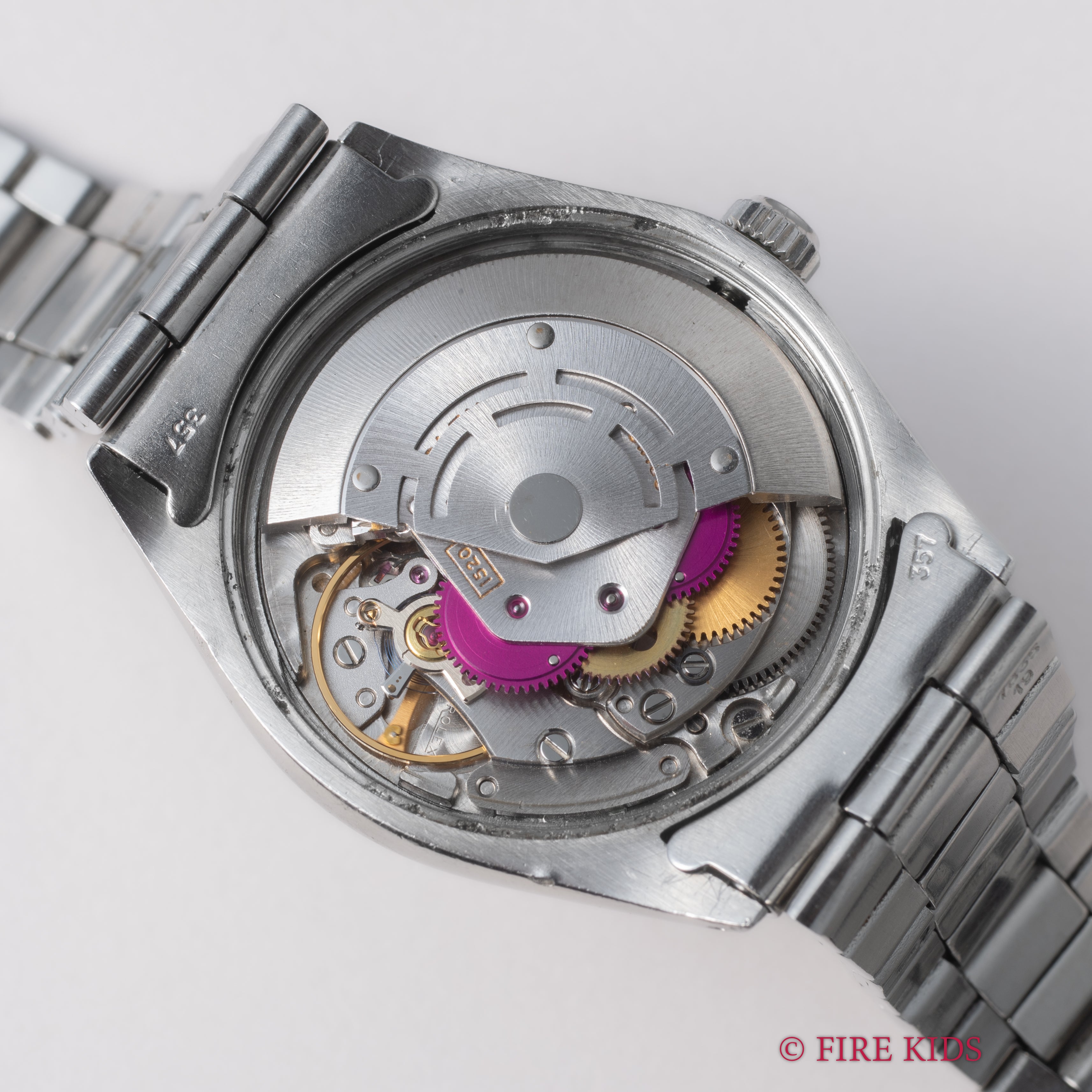 ロレックス エアキング 1971年製 Ref.5500 自動巻 ブルーグレーダイヤル 純正巻きオイスターブレス