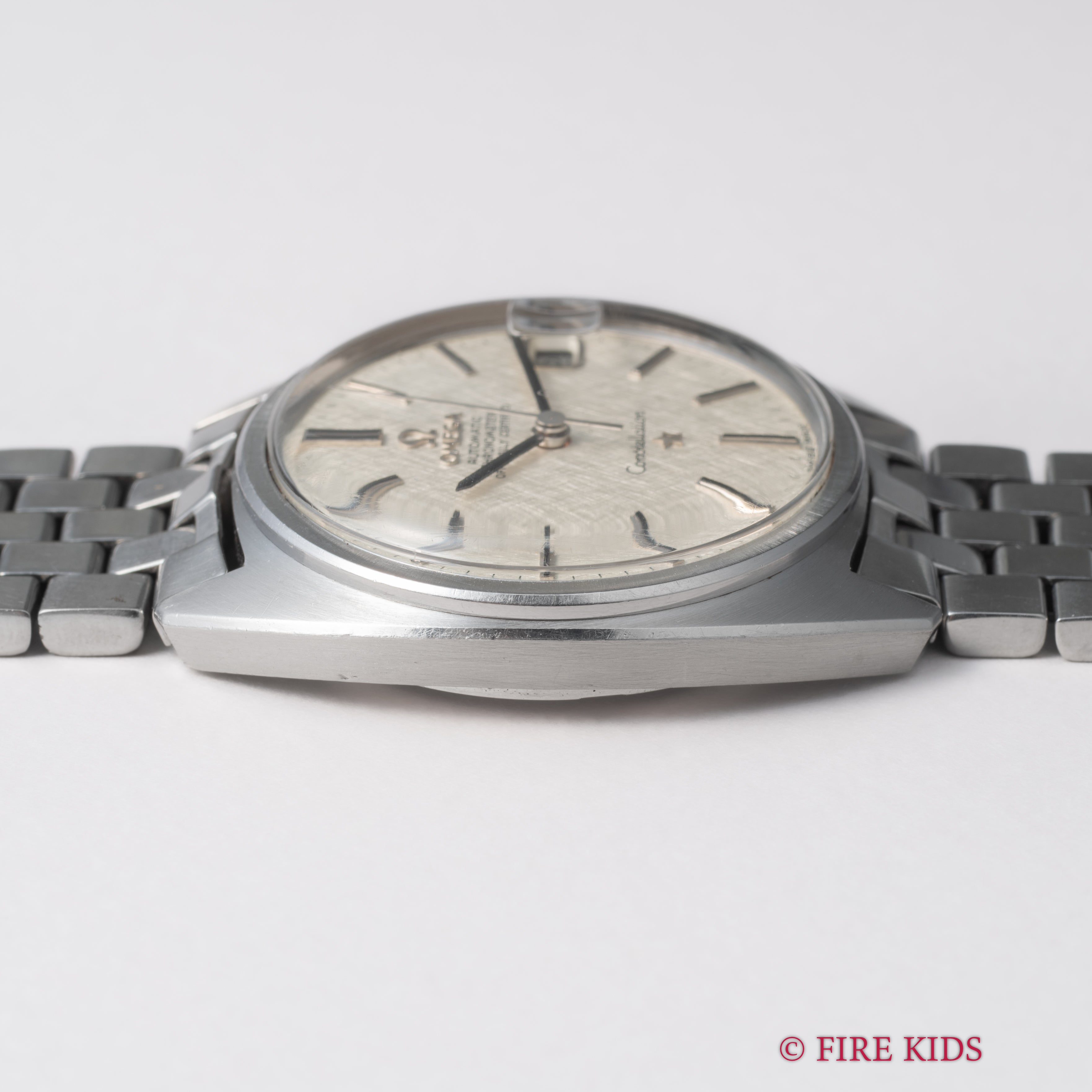 オメガ コンステレーション 1969年製 Ref.168.017SP ジェンタ前期型 リネンダイヤル クロノメーター自動巻 純正ブレス