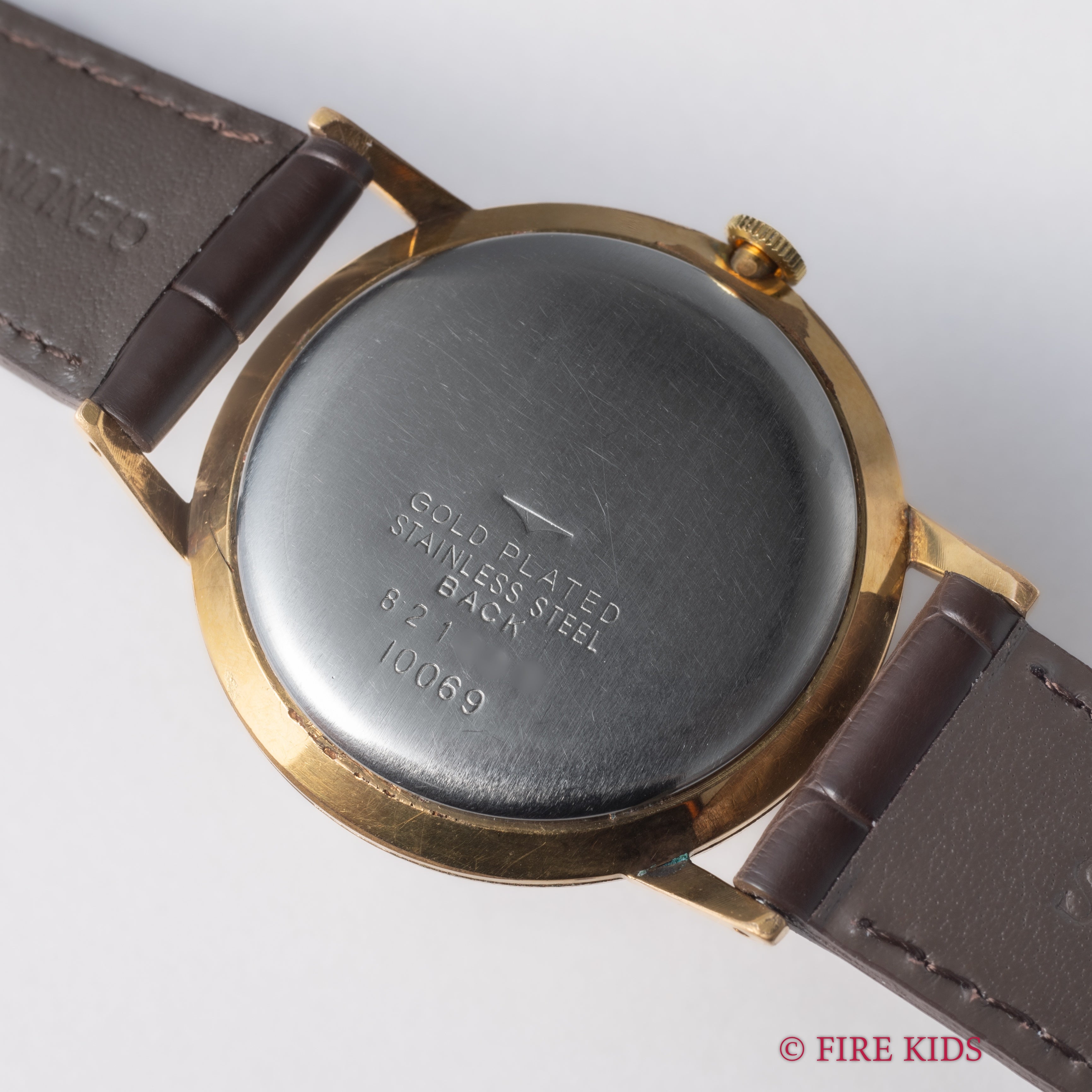 タカノ プレシジョン プライム Ref.10069 1950年代製 手巻き GPケース 格子柄文字盤