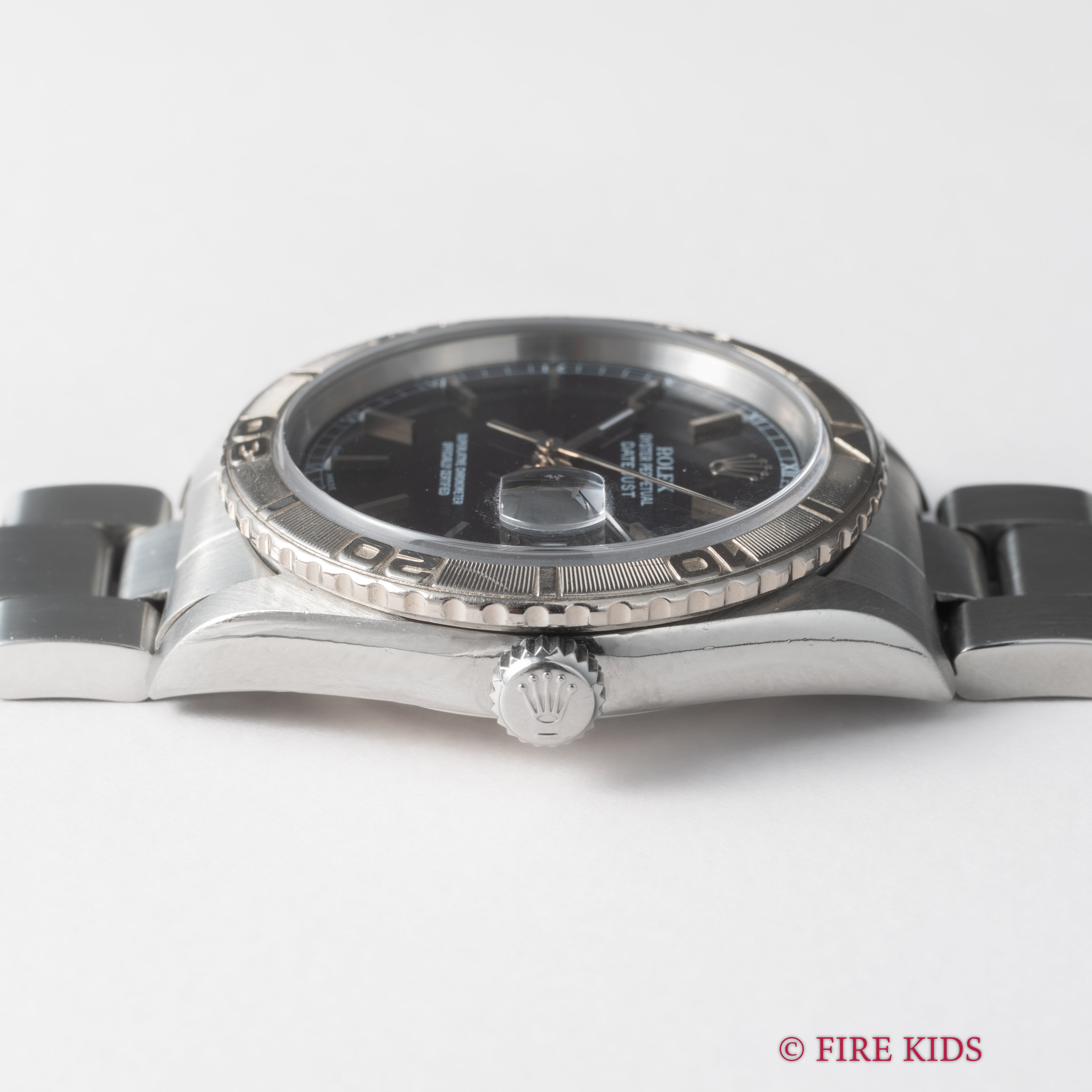 ロレックス サンダーバード 2000年製 Ref.16264 デイトジャスト ブラックダイヤル  ギャランティー 修理明細付