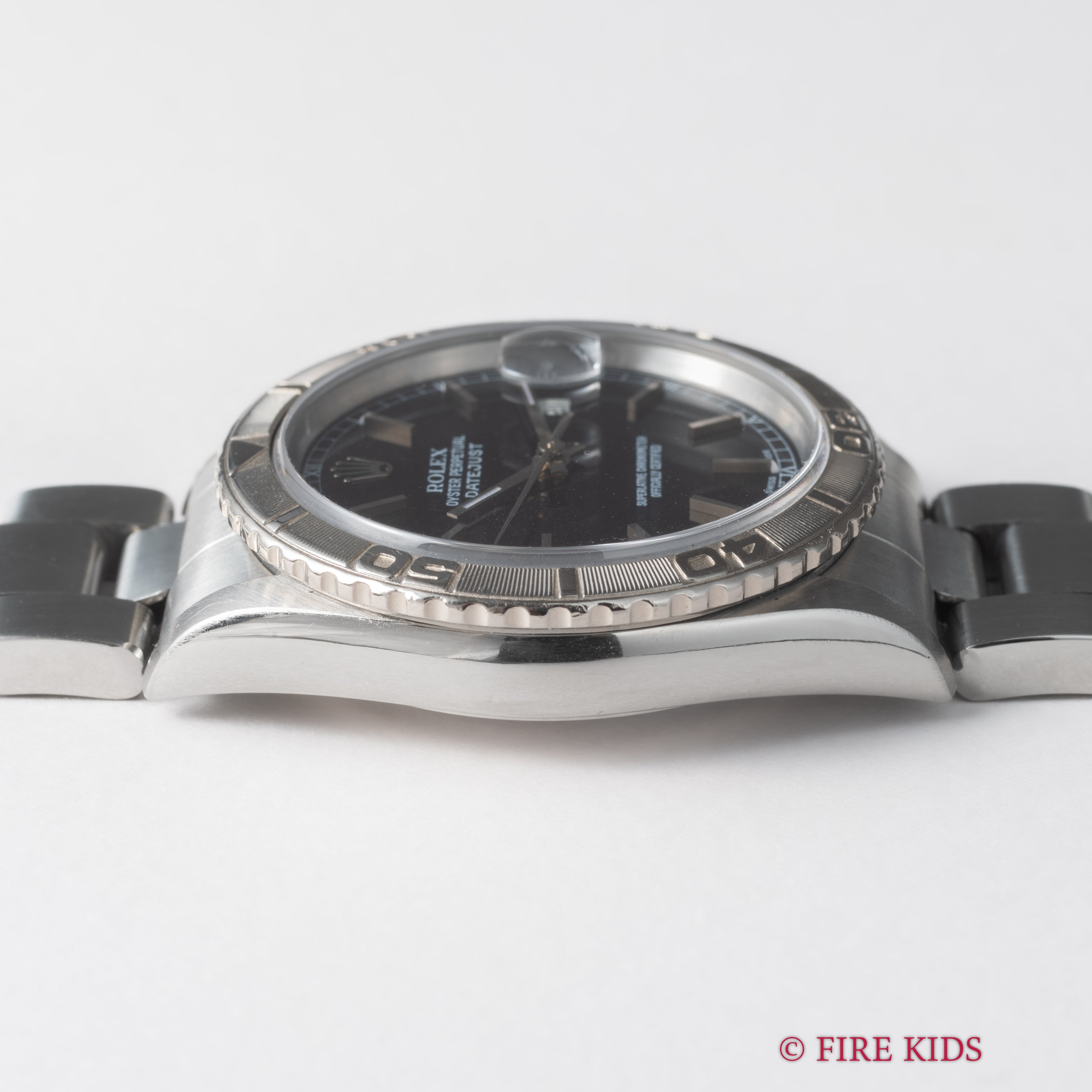 ロレックス サンダーバード 2000年製 Ref.16264 デイトジャスト ブラックダイヤル  ギャランティー 修理明細付