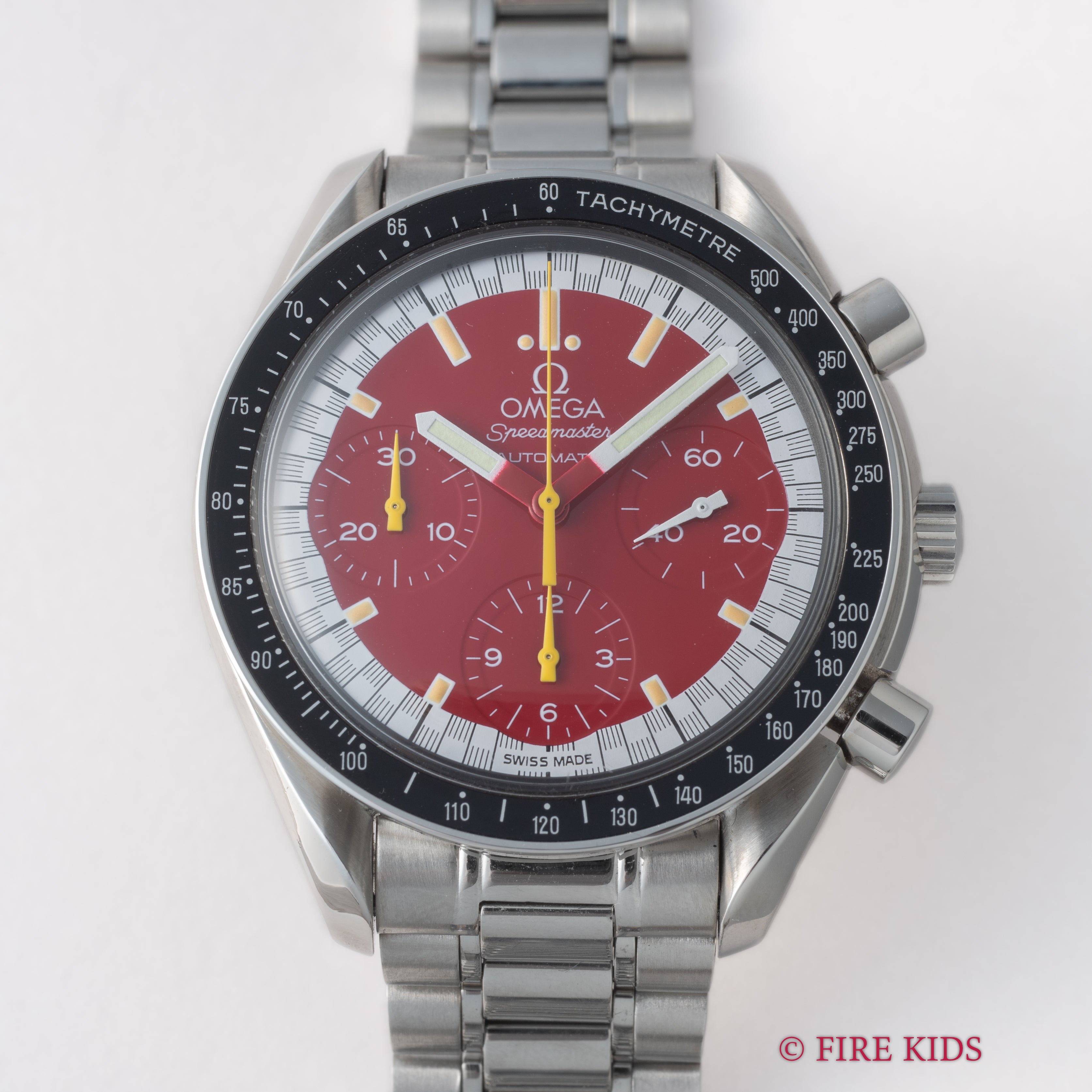 オメガ スピードマスター レーシング シューマッハモデル 1996年製 Ref.3510.81 自動巻 レッドダイヤル 純正ブレス