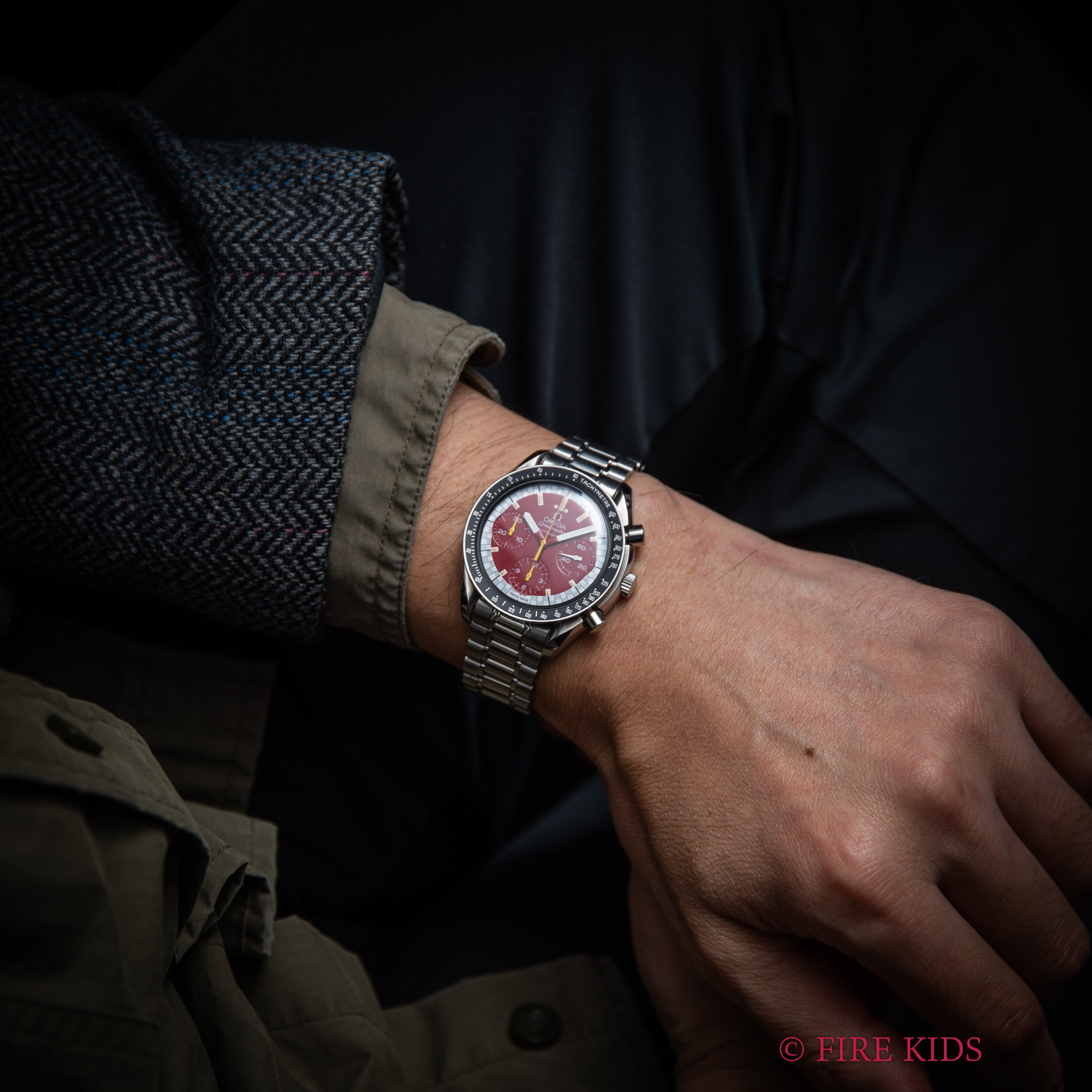 オメガ スピードマスター レーシング シューマッハモデル 1996年製 Ref.3510.81 自動巻 レッドダイヤル 純正ブレス