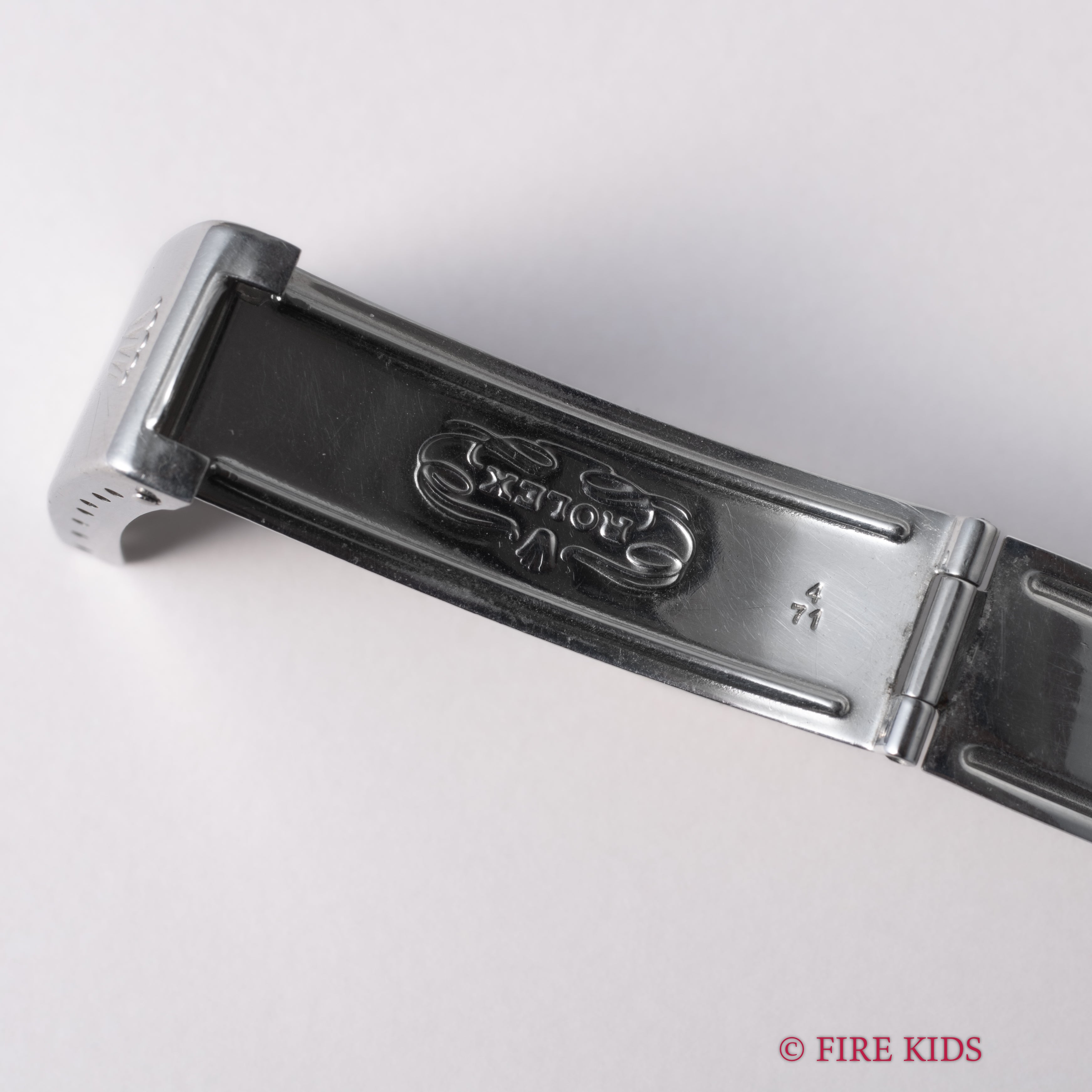 ロレックス オイスターデイト 1971年製 Ref.6694 手巻 ブラックダイヤル  ドーム風防 3連オイスターブレス