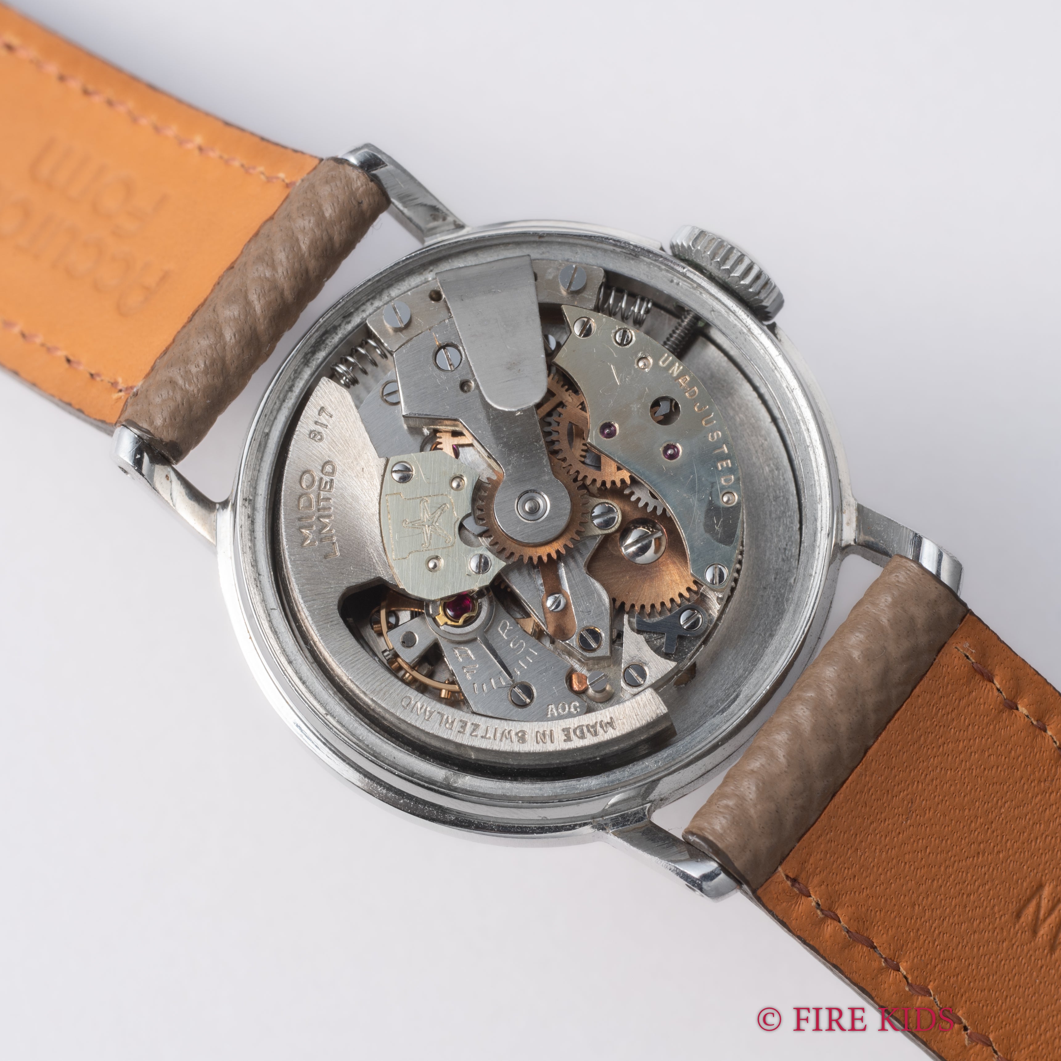 ミドー マルチフォート スーパーオートマチック ピンクゴールドコンビ 1940年代製 センタセコンド自動巻