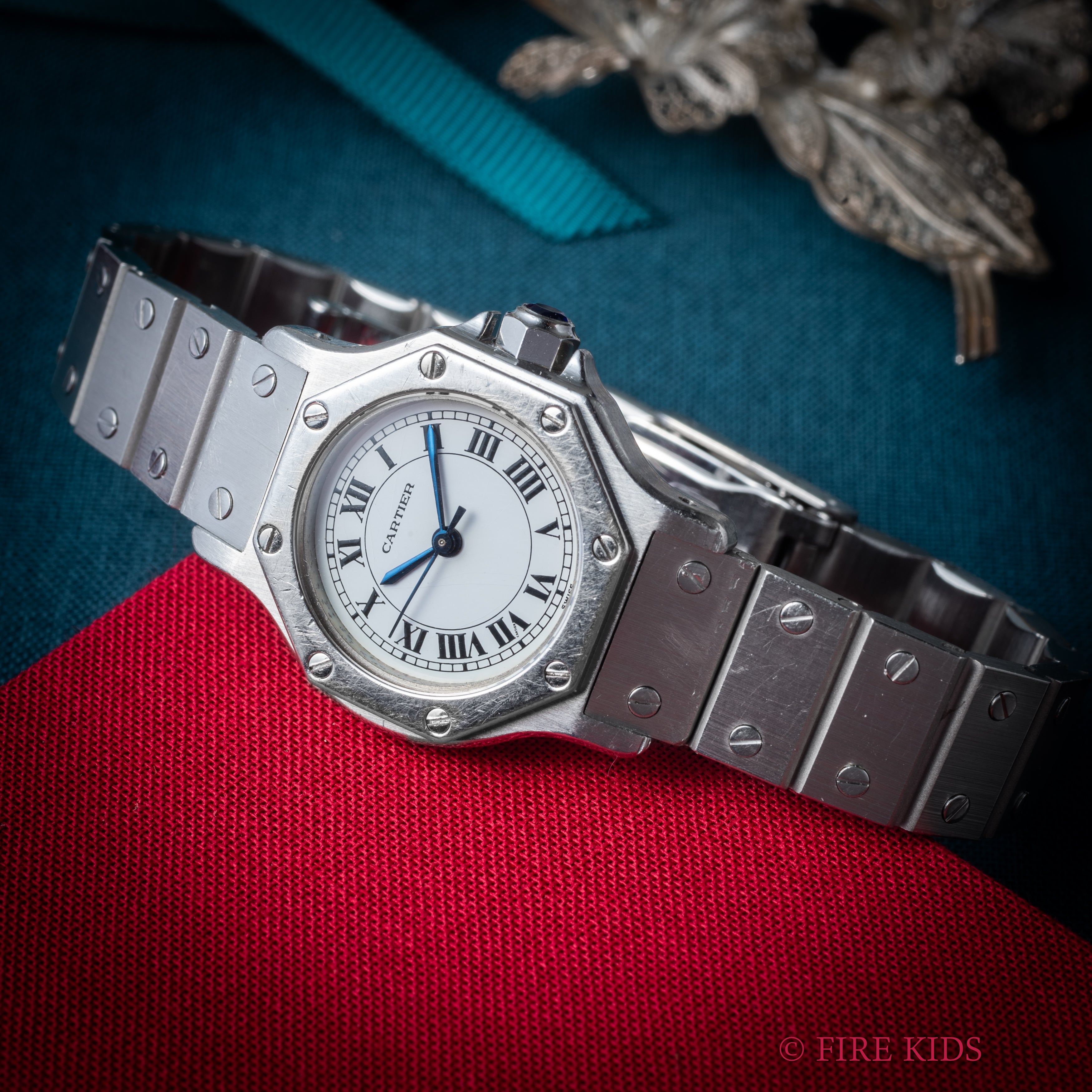 カルティエ サントス オクタゴン 1980年代製 Ref.0906 SMサイズ ステンレス