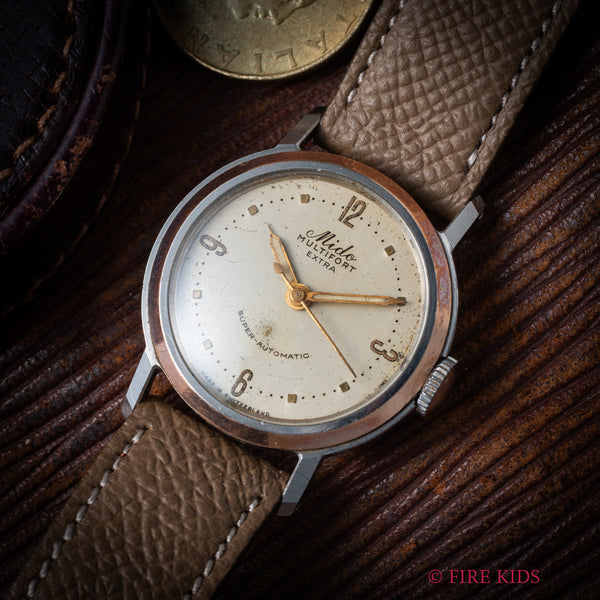 ミドー マルチフォート スーパーオートマチック ピンクゴールドコンビ