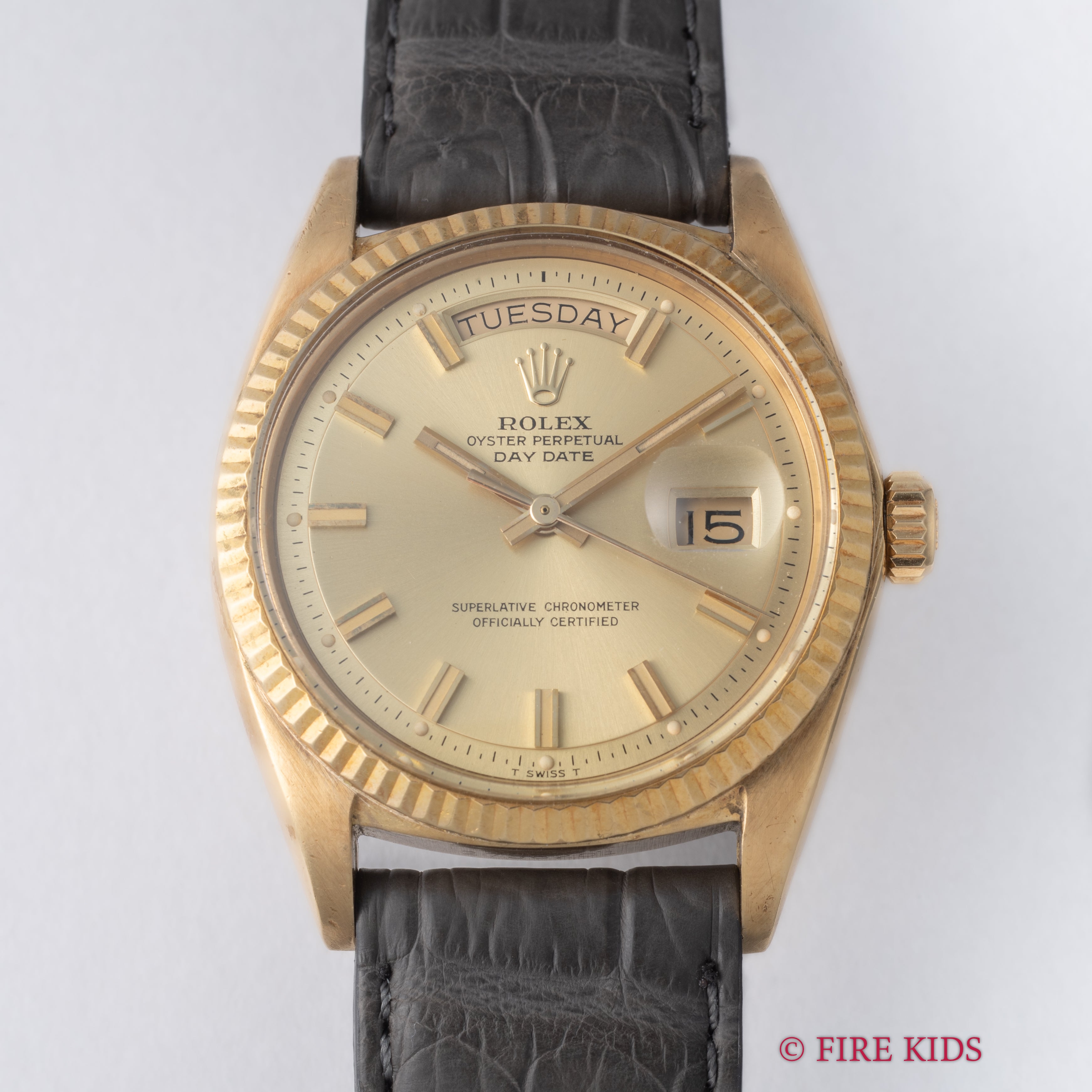 ロレックス デイデイト 1969年製 Ref.1803 18金無垢 シャンパンダイヤル  ワイドボーイ