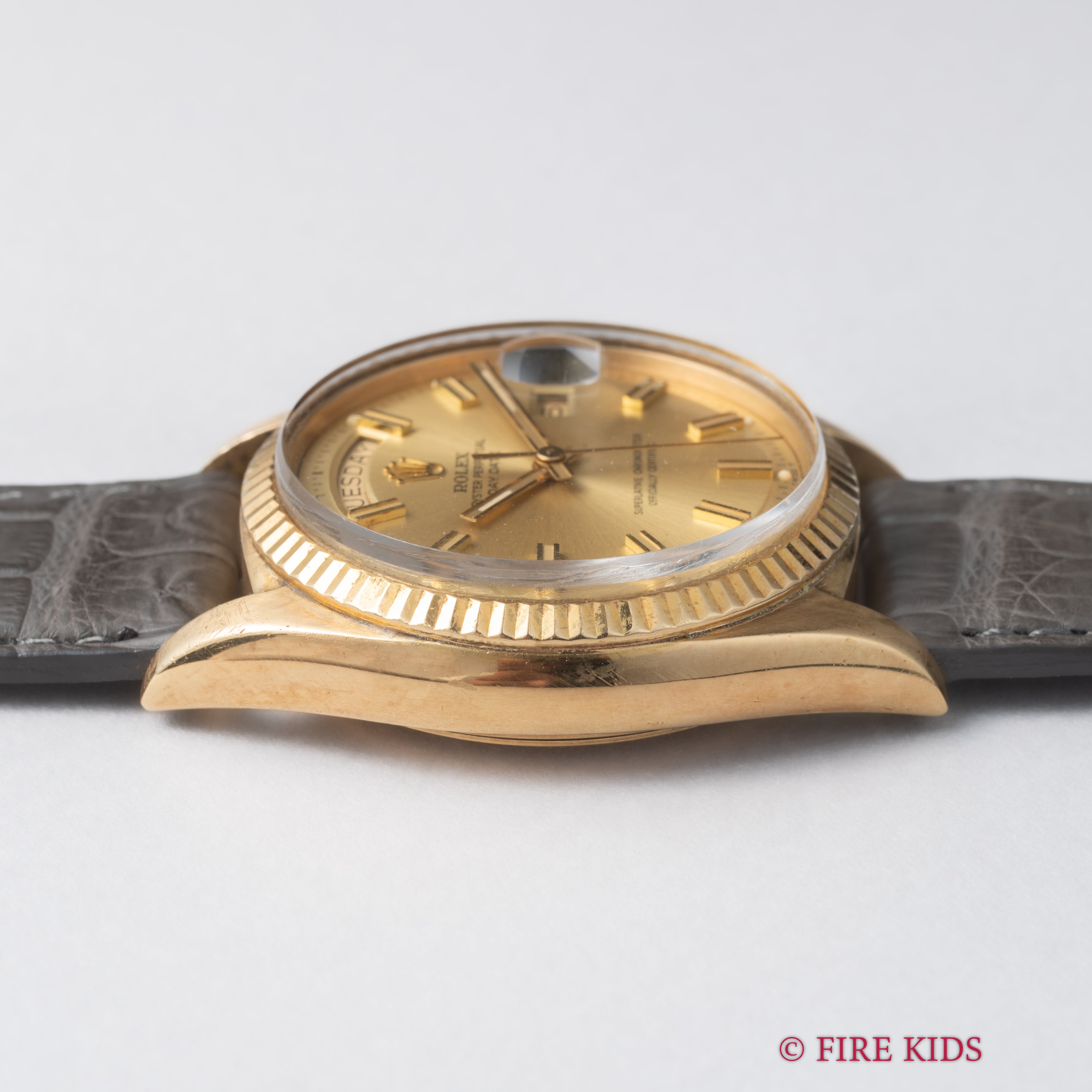 ロレックス デイデイト 1969年製 Ref.1803 18金無垢 シャンパンダイヤル  ワイドボーイ