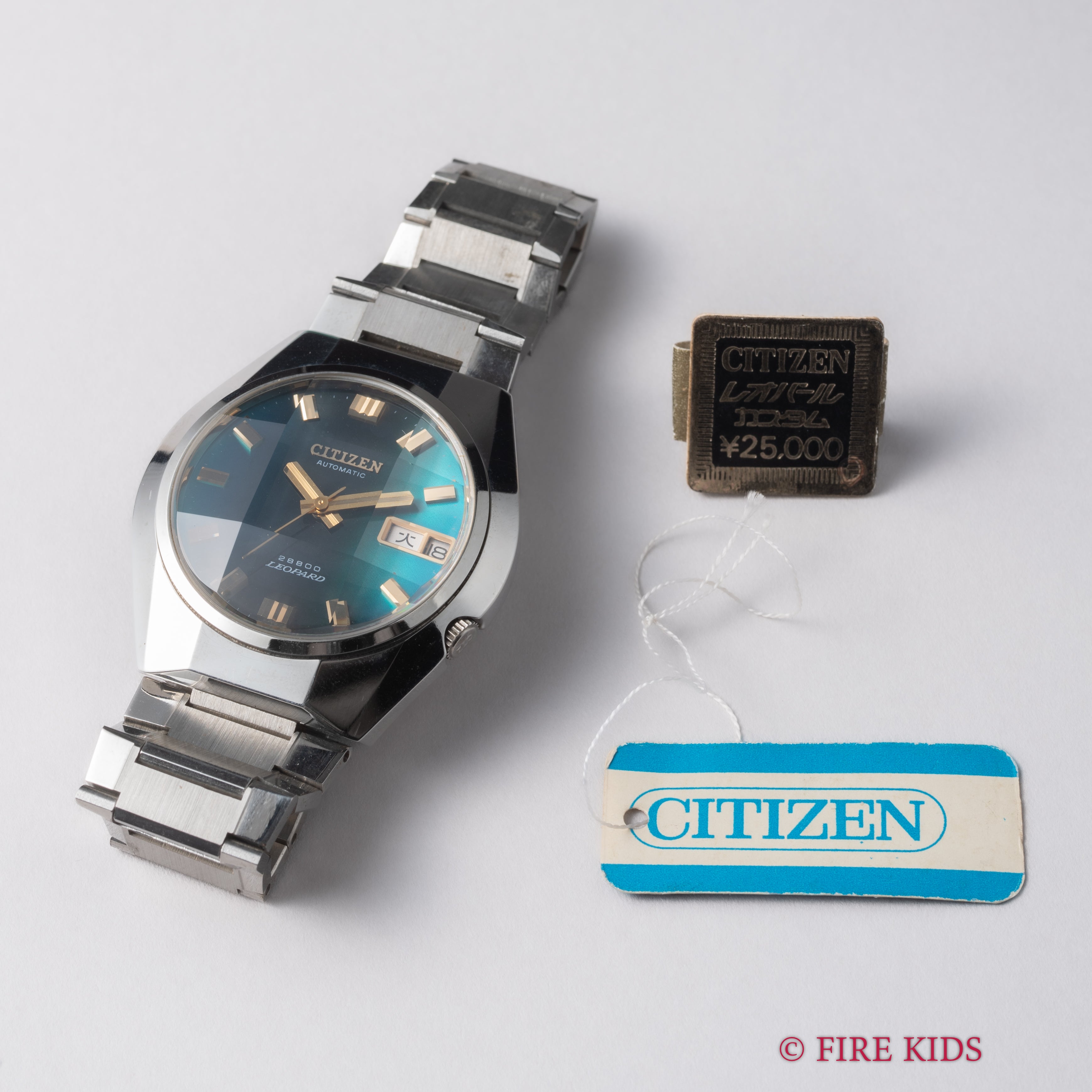 シチズン レオパール Ref.4-771036Y 1973年製 カットガラス グラデーションダイヤル タグ付き