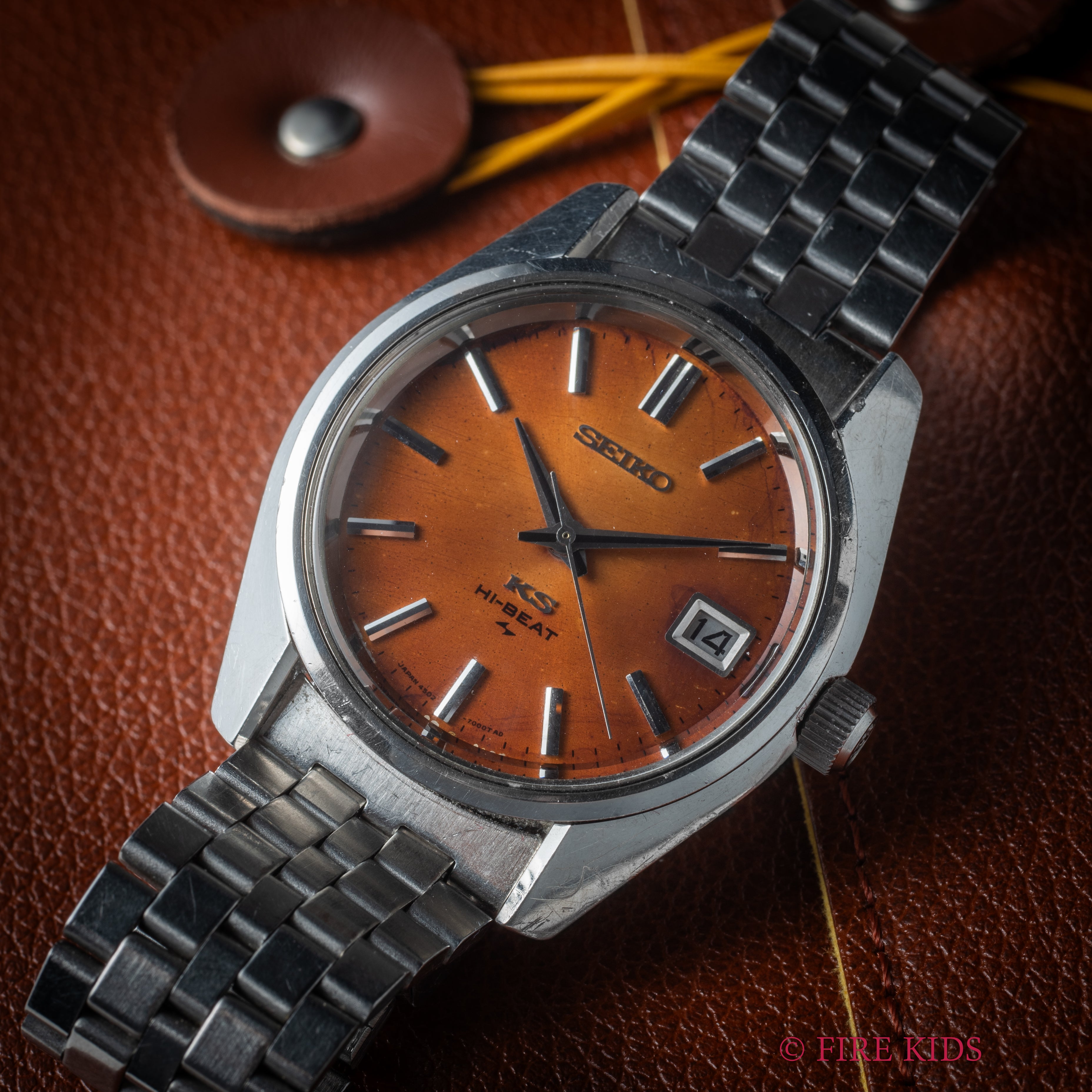 キングセイコー 1969年製 Ref.4502-7000 10振動手巻 45KS パティーナダイヤル