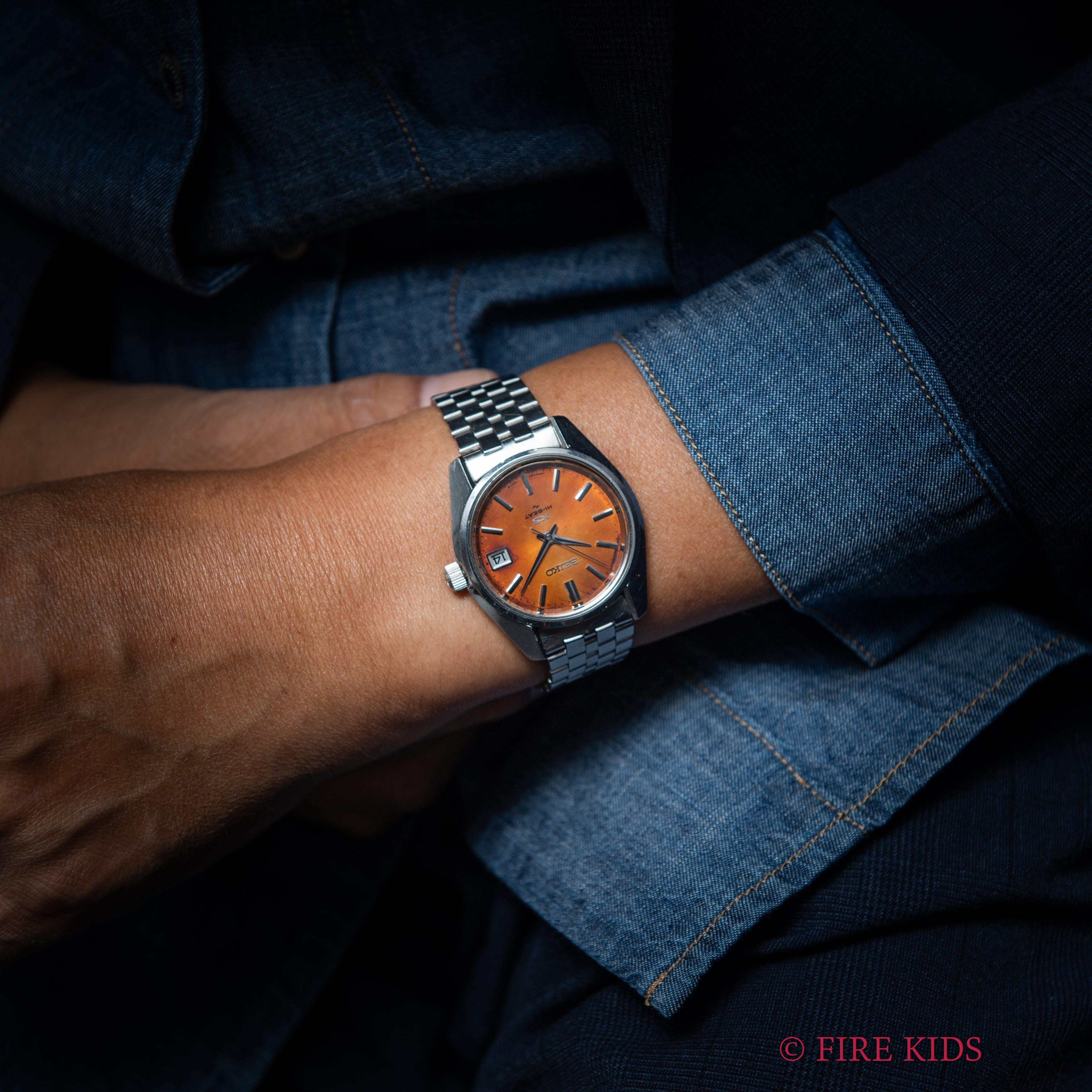 キングセイコー 1969年製 Ref.4502-7000 10振動手巻 45KS パティーナダイヤル